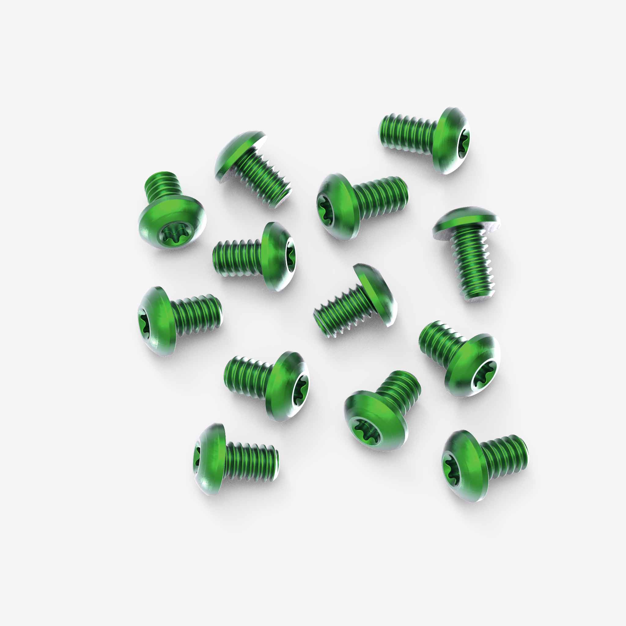 Set of 13 Titanium Body Screws for Benchmade Taggedout-Hardware-Benchmade-Green Anodize-Flytanium