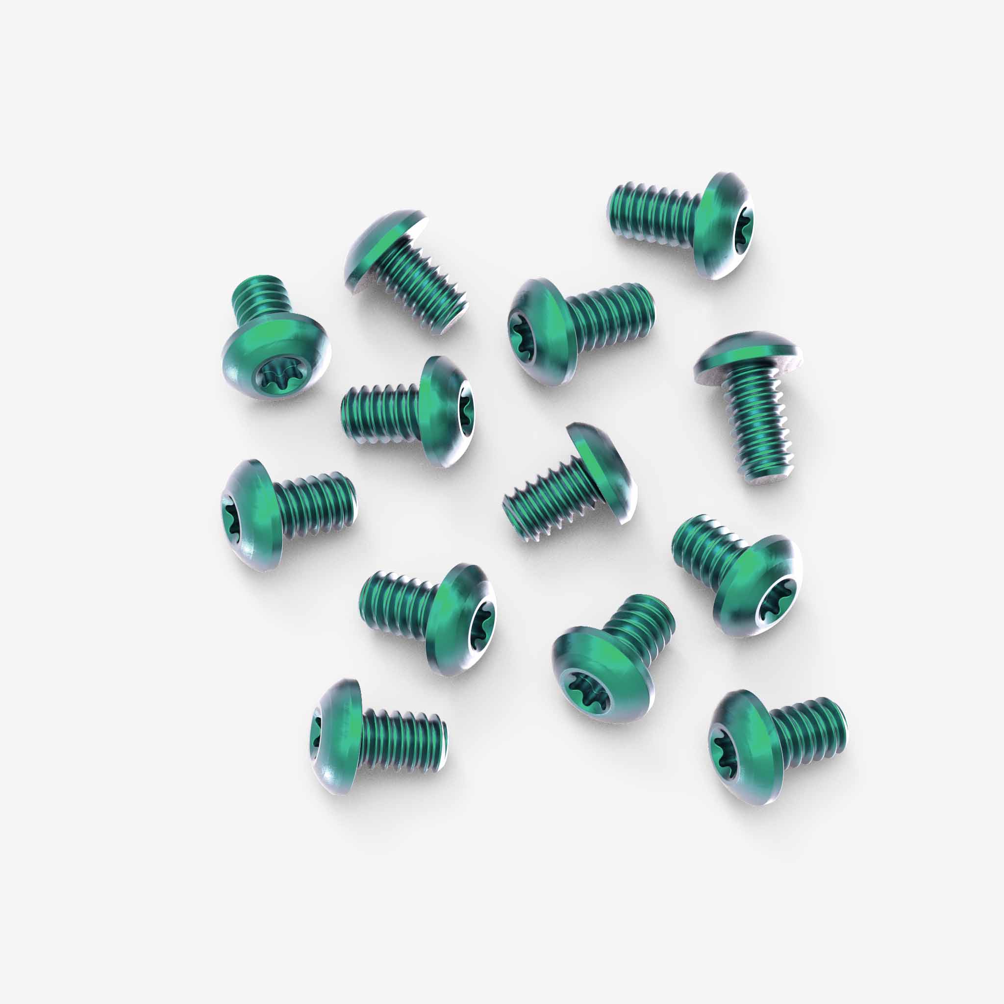 Set of 13 Titanium Body Screws for Benchmade Taggedout-Hardware-Benchmade-Teal Anodize-Flytanium