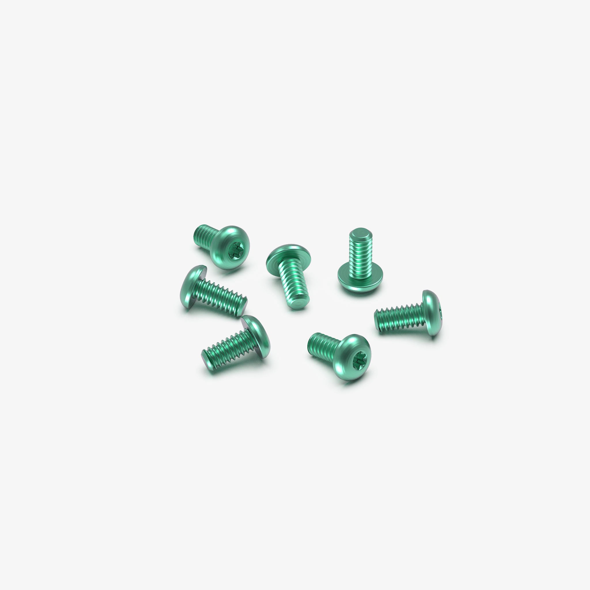 Set of 7 Titanium Body Screws for 51, 6X and 32-Hardware-Benchmade-Teal Anodize-Flytanium