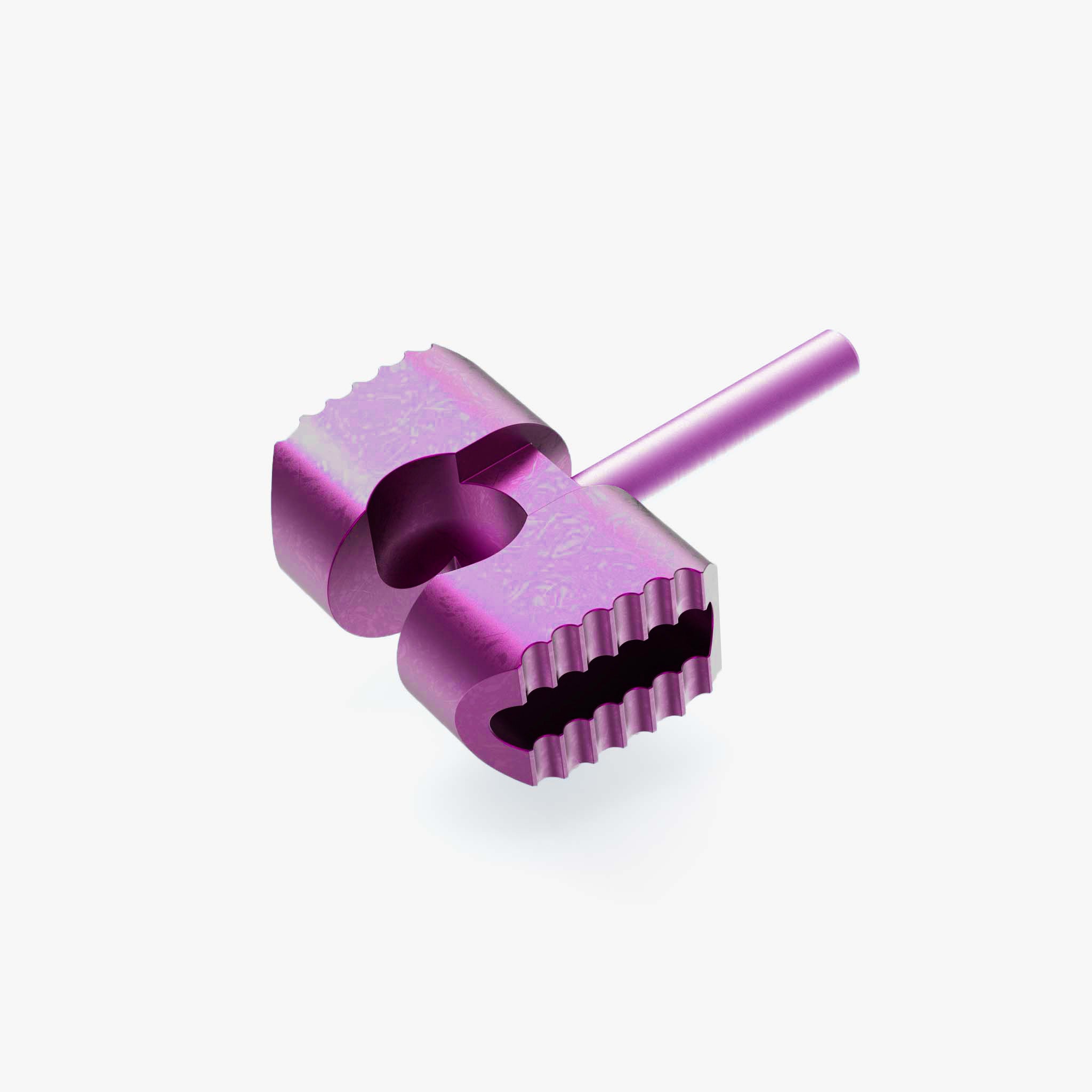 Slotted Titanium Ball Cage Lock for Spyderco Manix 2 Knife-Ball Cage-Spyderco-Magenta Anodize-Flytanium
