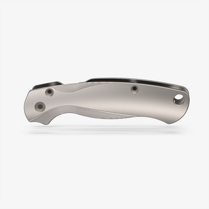 Blasted titanium scales for the Spyderco Paramilitary 2 knife.