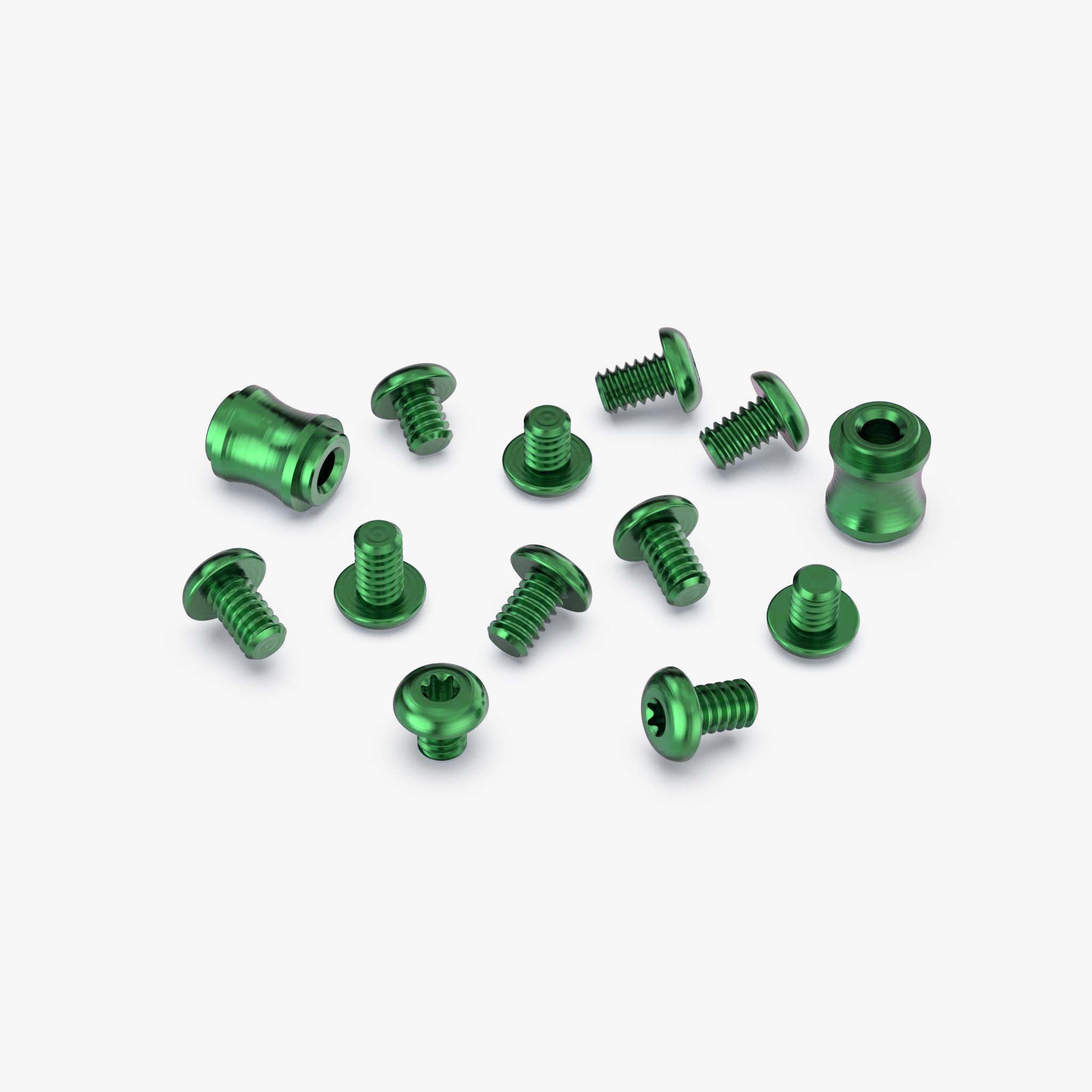 Titanium Hardware Kit for 940 Radar Scales-Hardware-Benchmade-Green Anodize-Flytanium