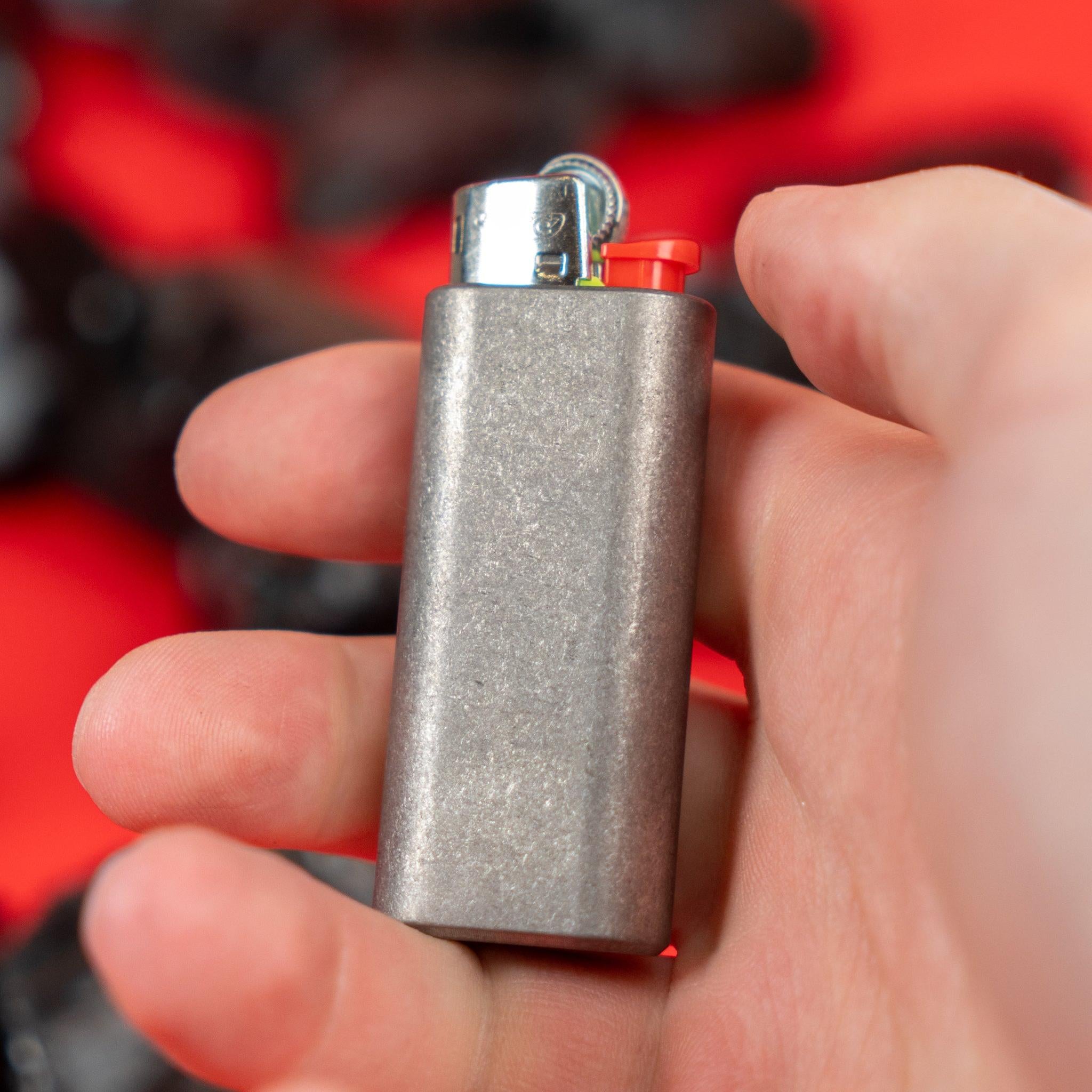 Titanium Lighter Sleeve - Bic Mini and Classic Holder-EDC Tool-Flytanium-Flytanium