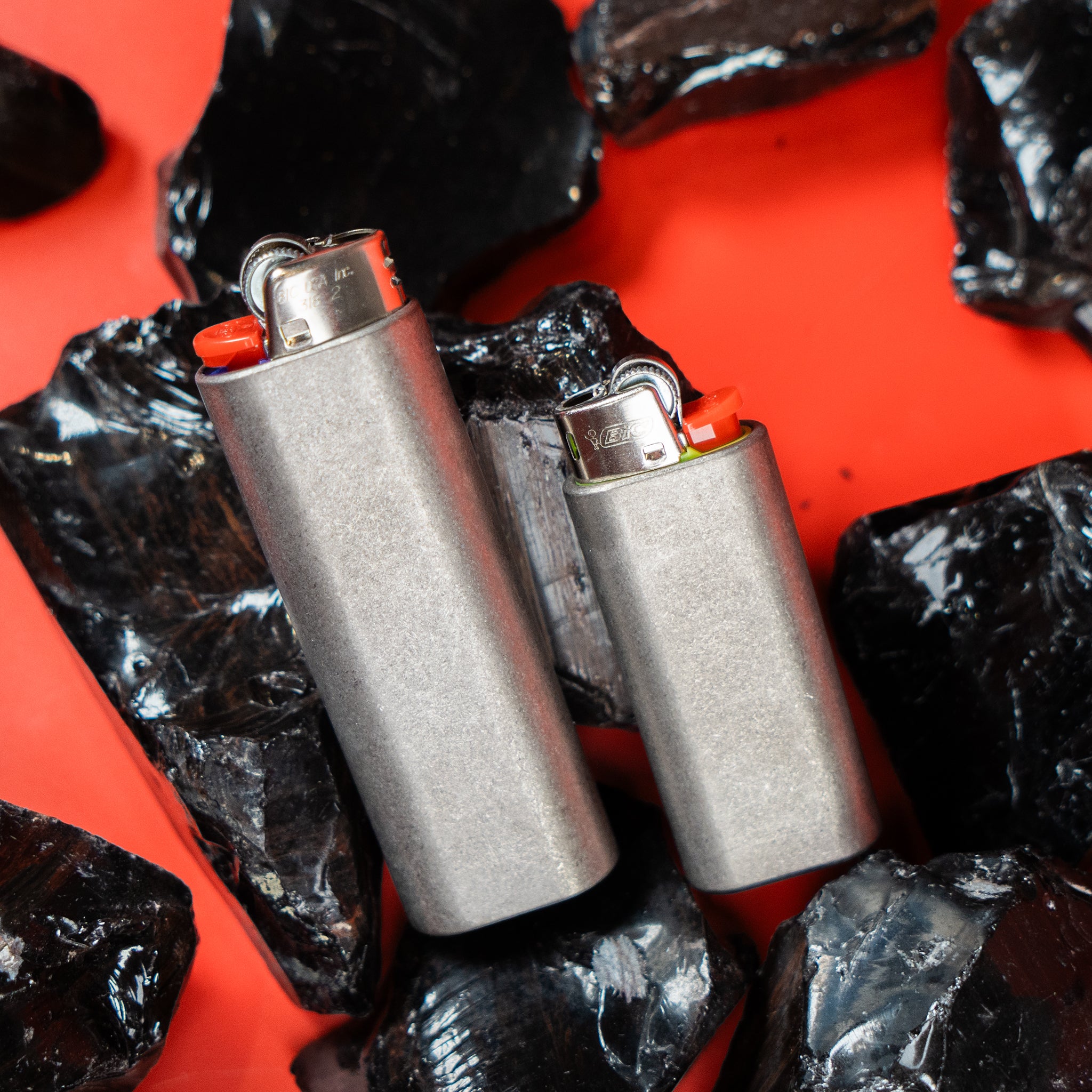 Titanium Lighter Sleeve - Bic Mini and Classic Holder-EDC Tool-Flytanium-Flytanium