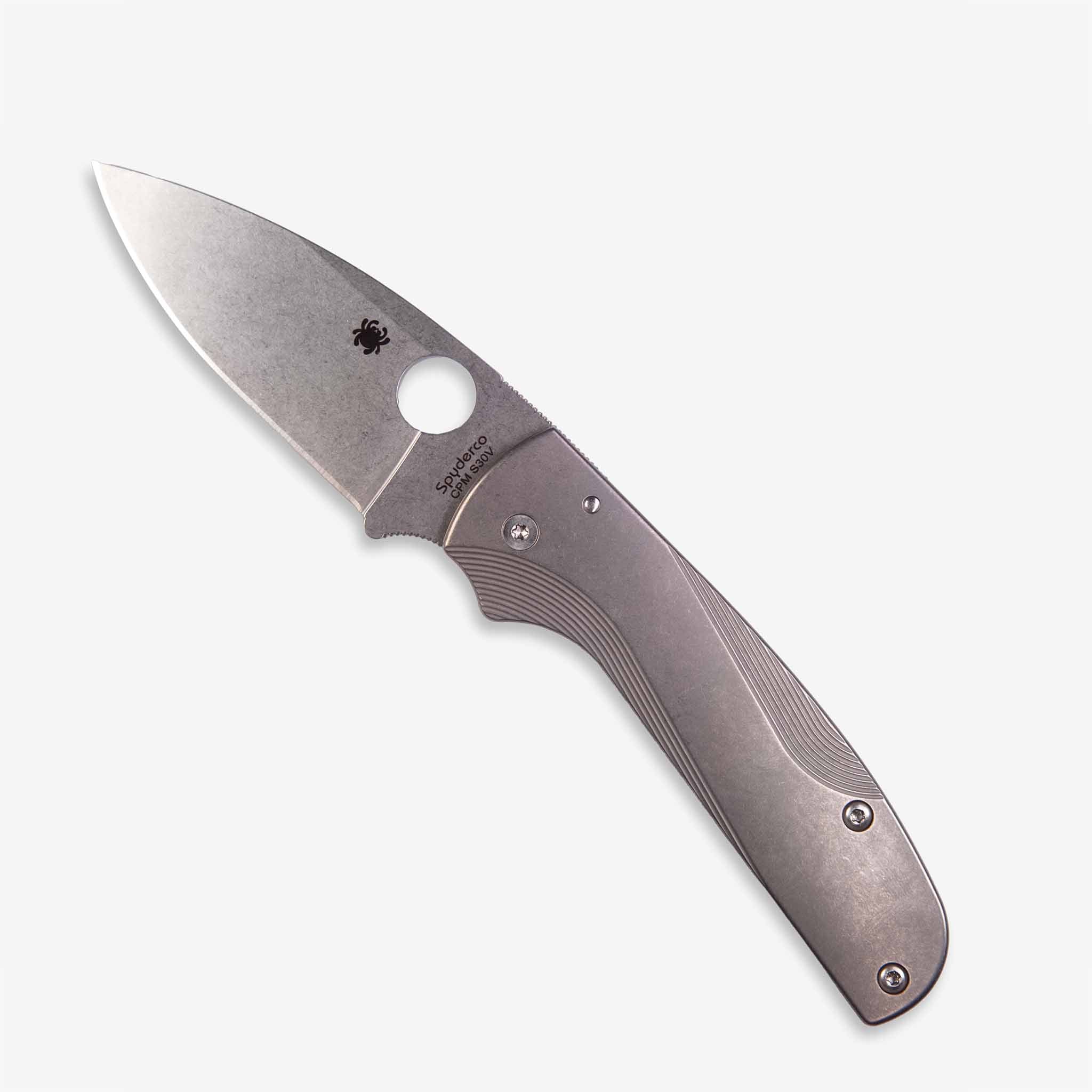 Titanium Lotus Scales for Spyderco Shaman-Scales-Spyderco-Flytanium