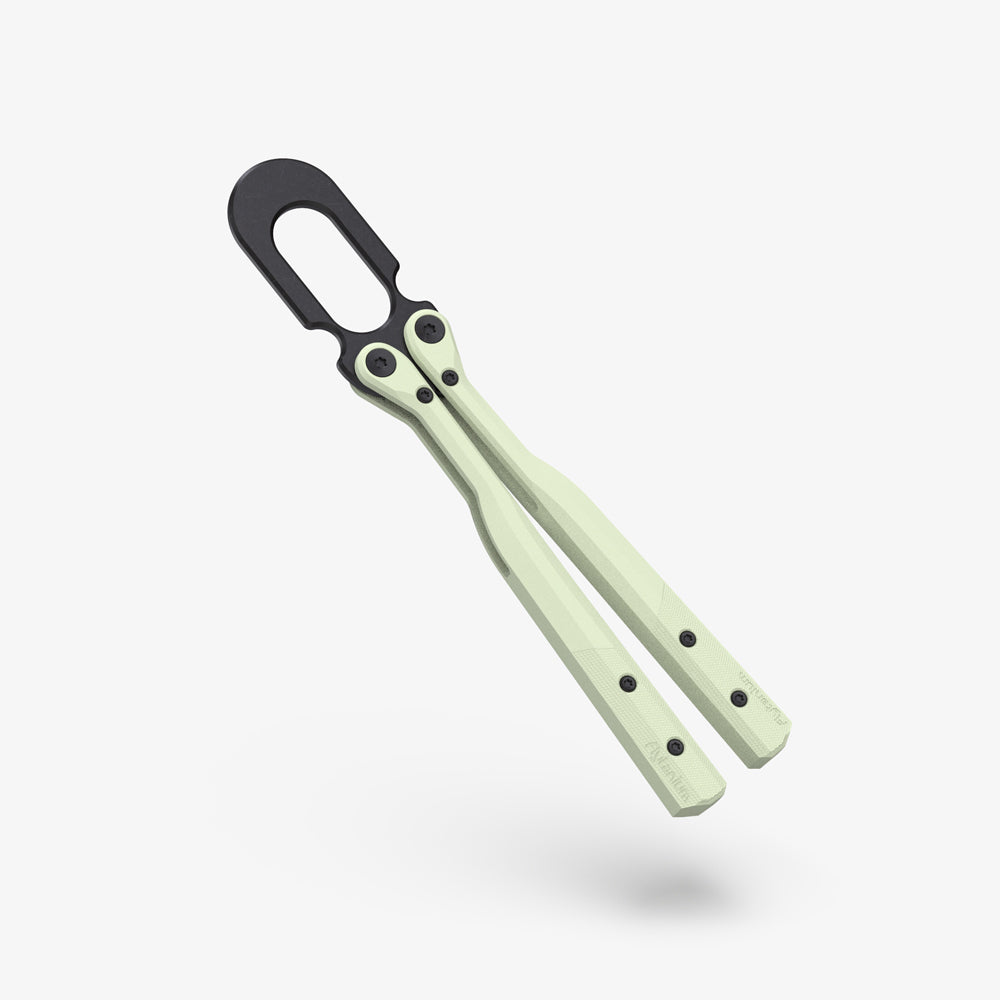 U.F.O. Flipping Object-Balisong Trainer-Flytanium-Glow in the Dark-Flytanium