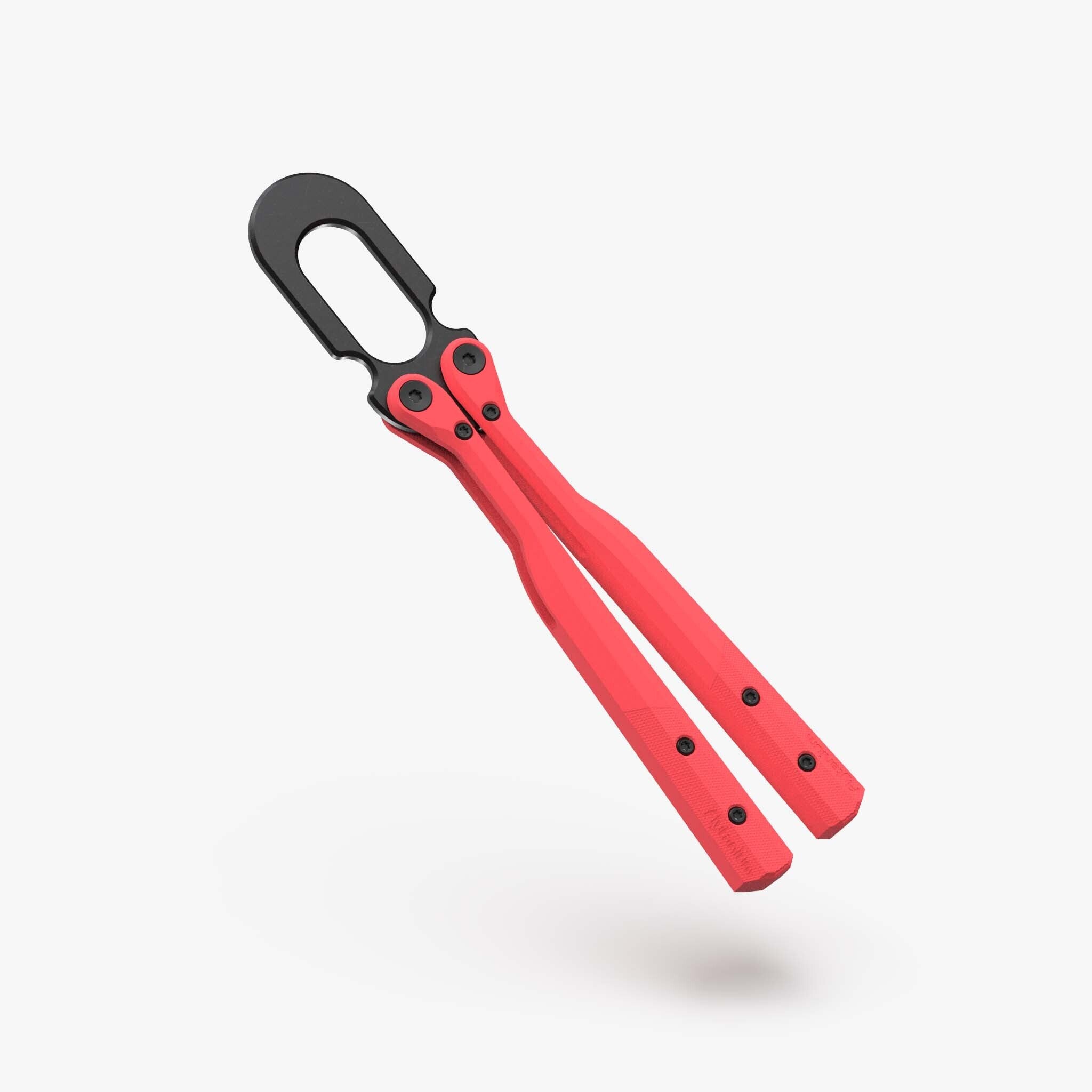 U.F.O. Flipping Object-Balisong Trainer-Flytanium-Lava Red-Flytanium
