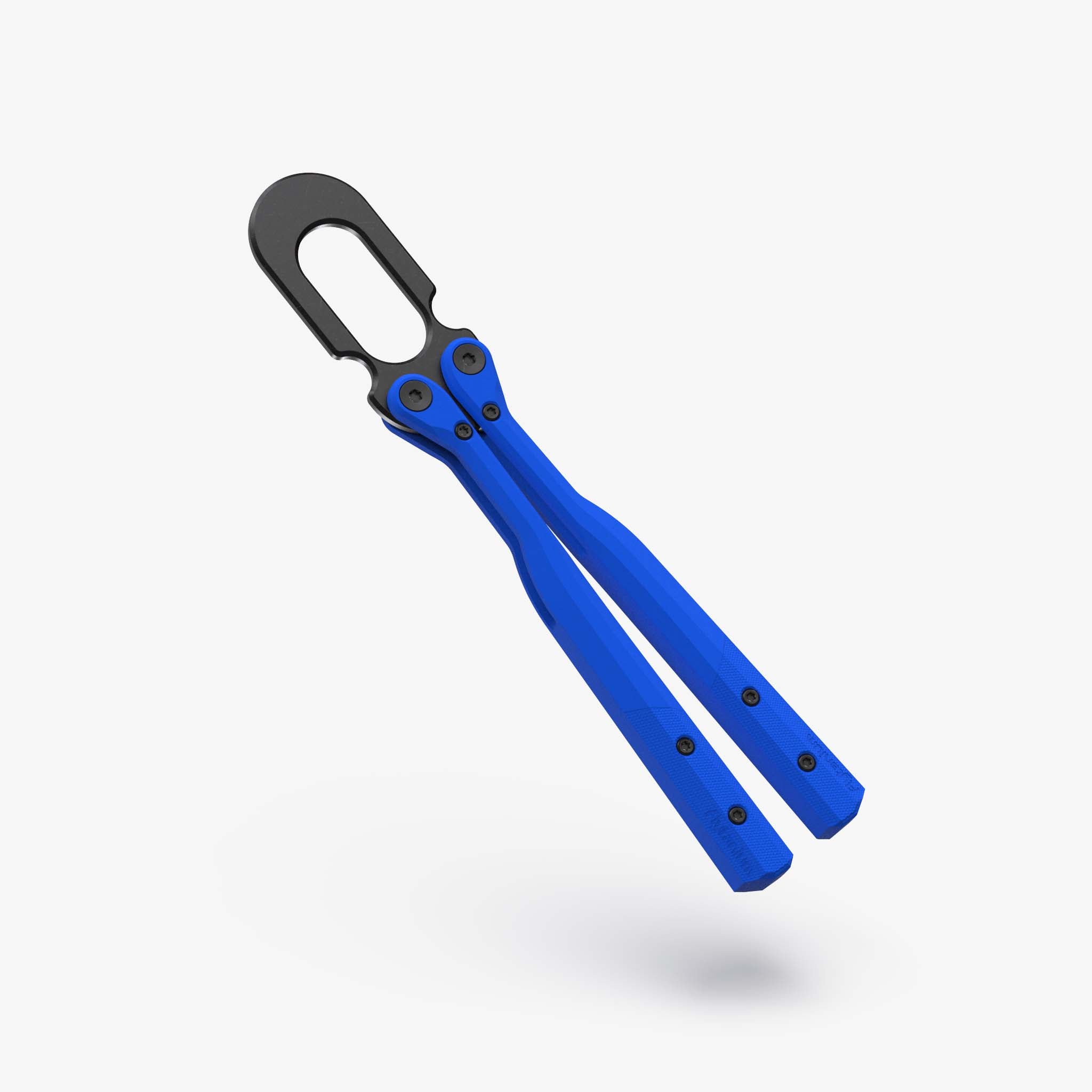 U.F.O. Flipping Object-Balisong Trainer-Flytanium-Static Blue-Flytanium