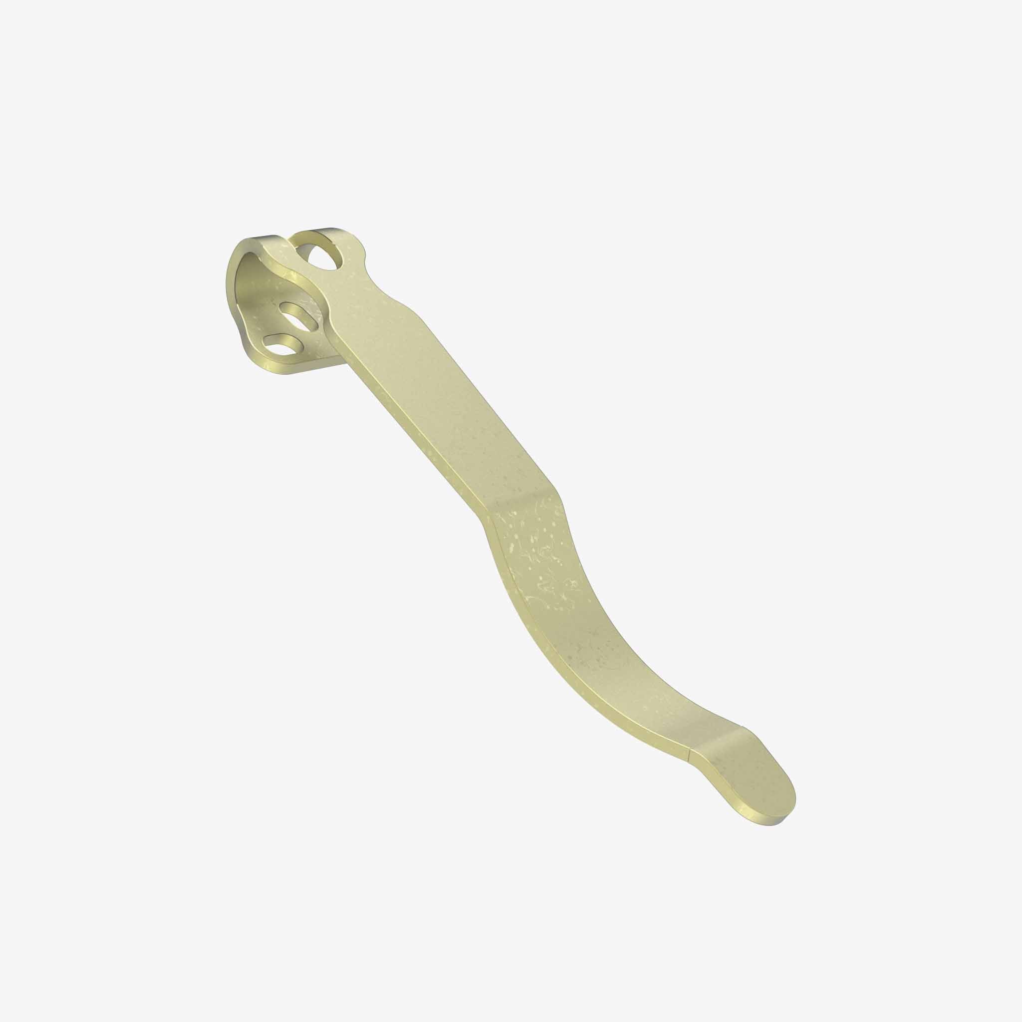 Universal Titanium Pocket Clip-Pocket Clip-Flytanium-Long (2.25")-Gold Anodize-Flytanium