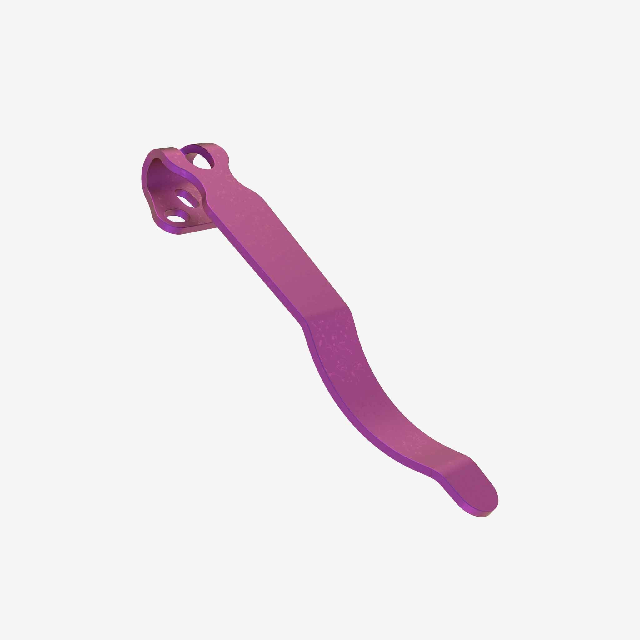 Universal Titanium Pocket Clip-Pocket Clip-Flytanium-Long (2.25")-Magenta Anodize-Flytanium