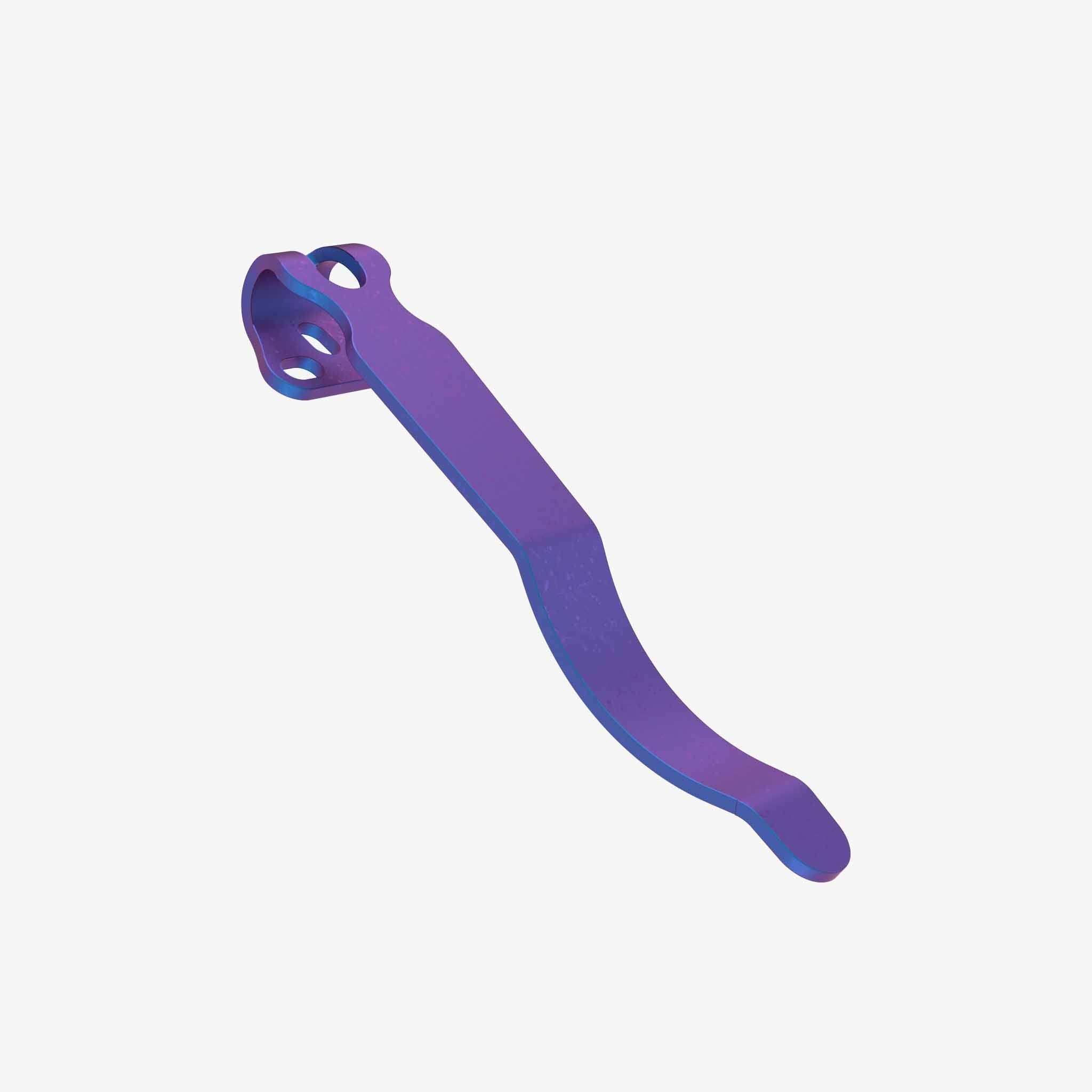 Universal Titanium Pocket Clip-Pocket Clip-Flytanium-Long (2.25")-Purple Anodize-Flytanium