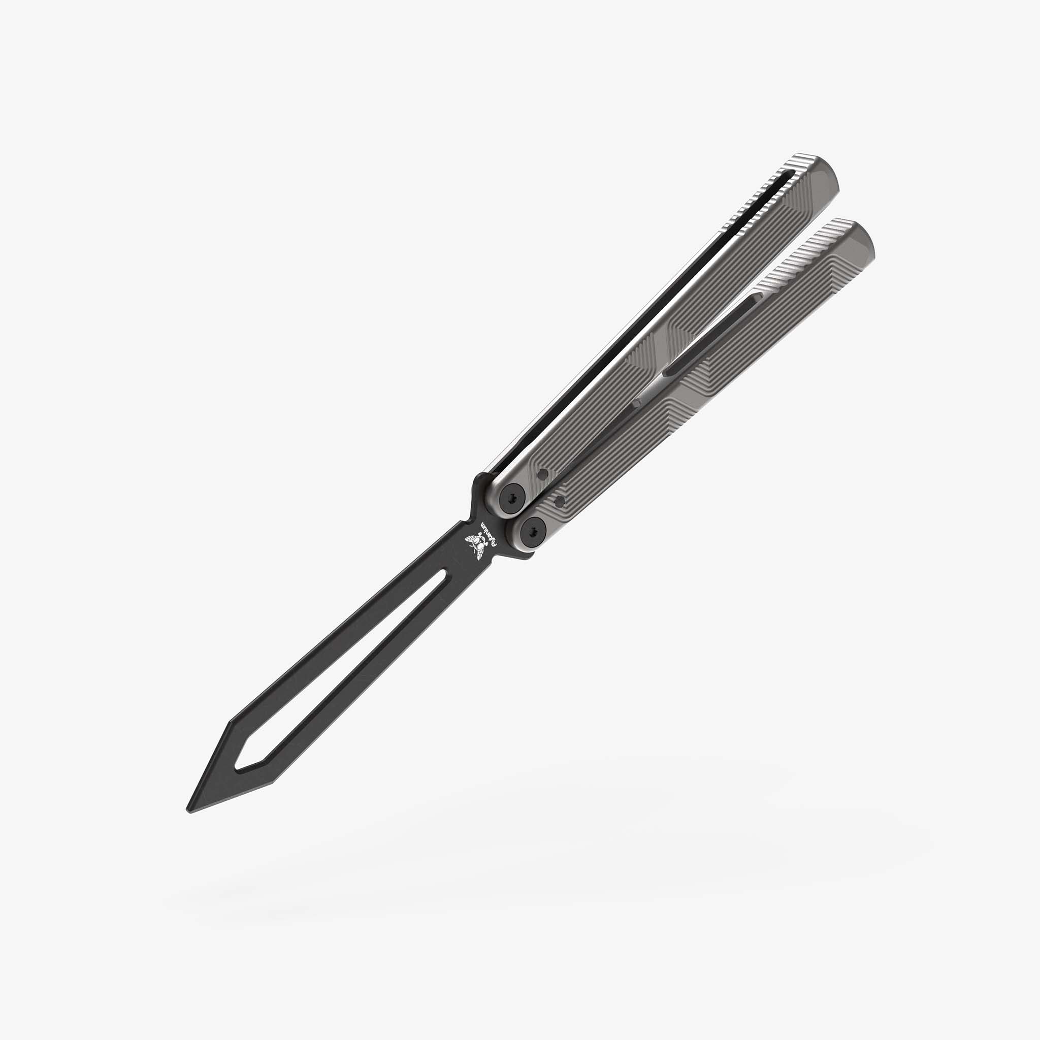 Zenith Trainer 2.0-Balisong Trainer-Flytanium-Gunmetal Gray-Black Coated-Flytanium