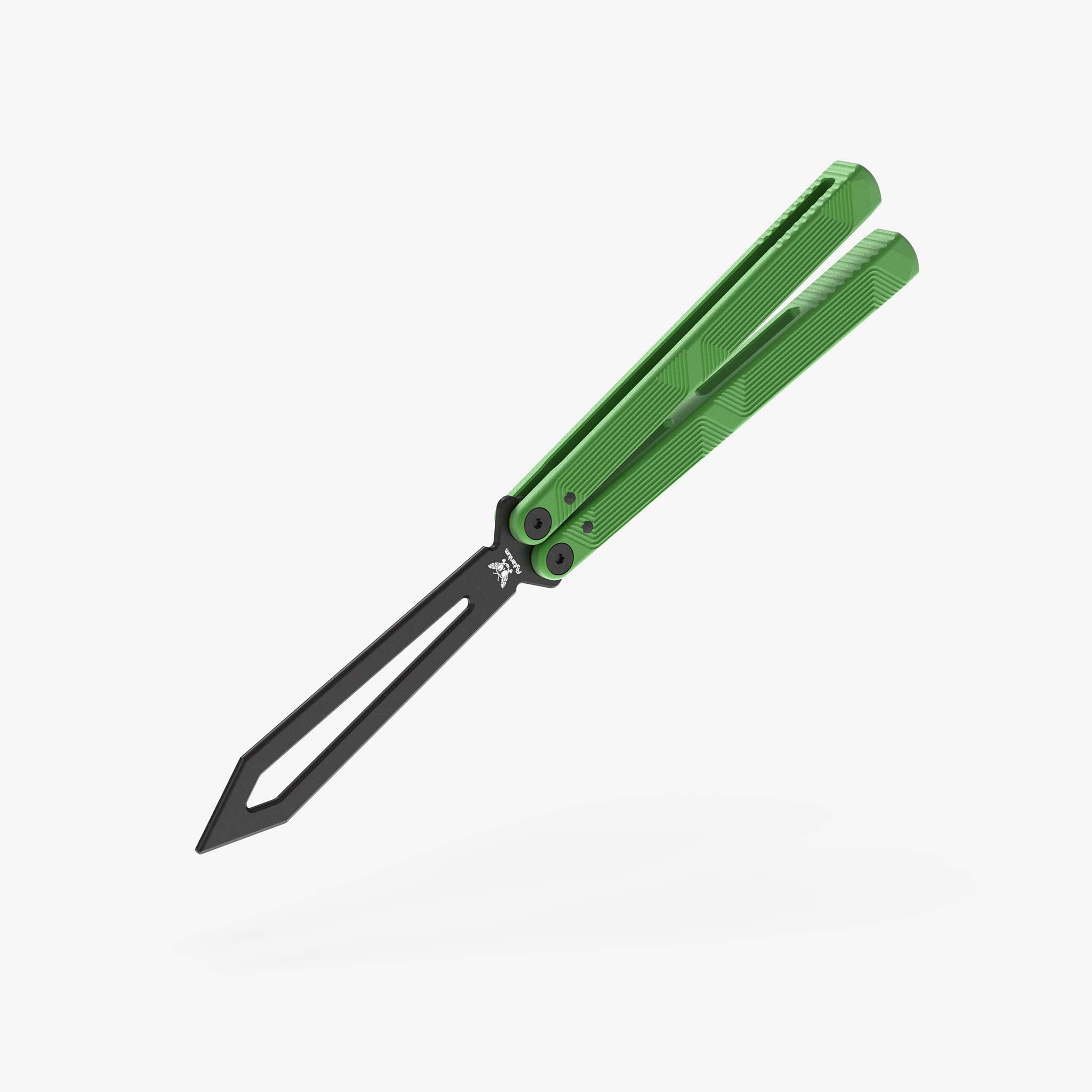 Zenith Trainer 2.0-Balisong Trainer-Flytanium-Radioactive Green-Black Coated-Flytanium
