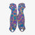Titanium scale for Spyderco Para 3, finished in bright blue, pink and yellow splotches