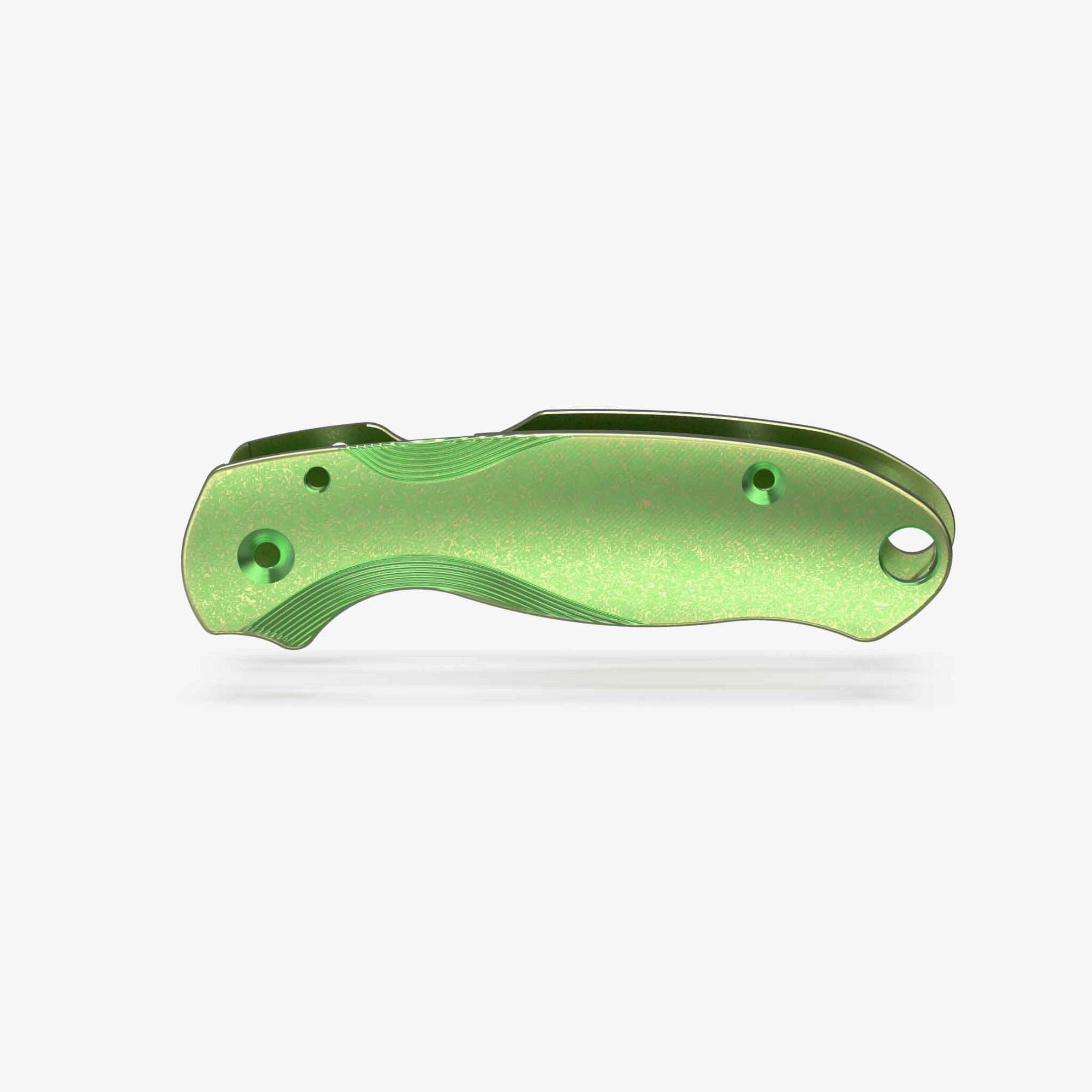 Limited Edition Planetary Series Lotus Titanium Scales for Spyderco Para 3 Knife-Terra Firma