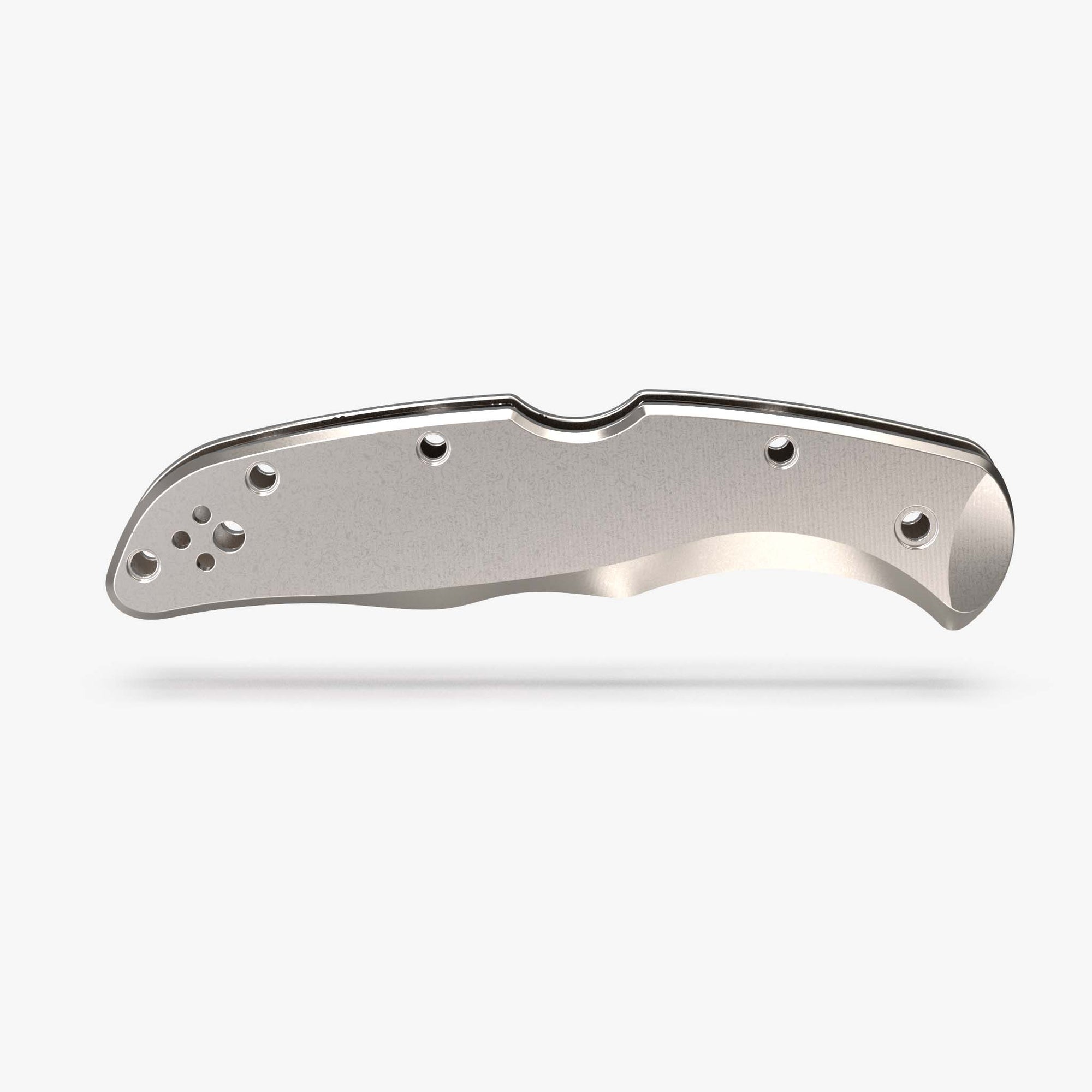 Classic Titanium Scales for Spyderco Endura Knife-Titanium Stonewash