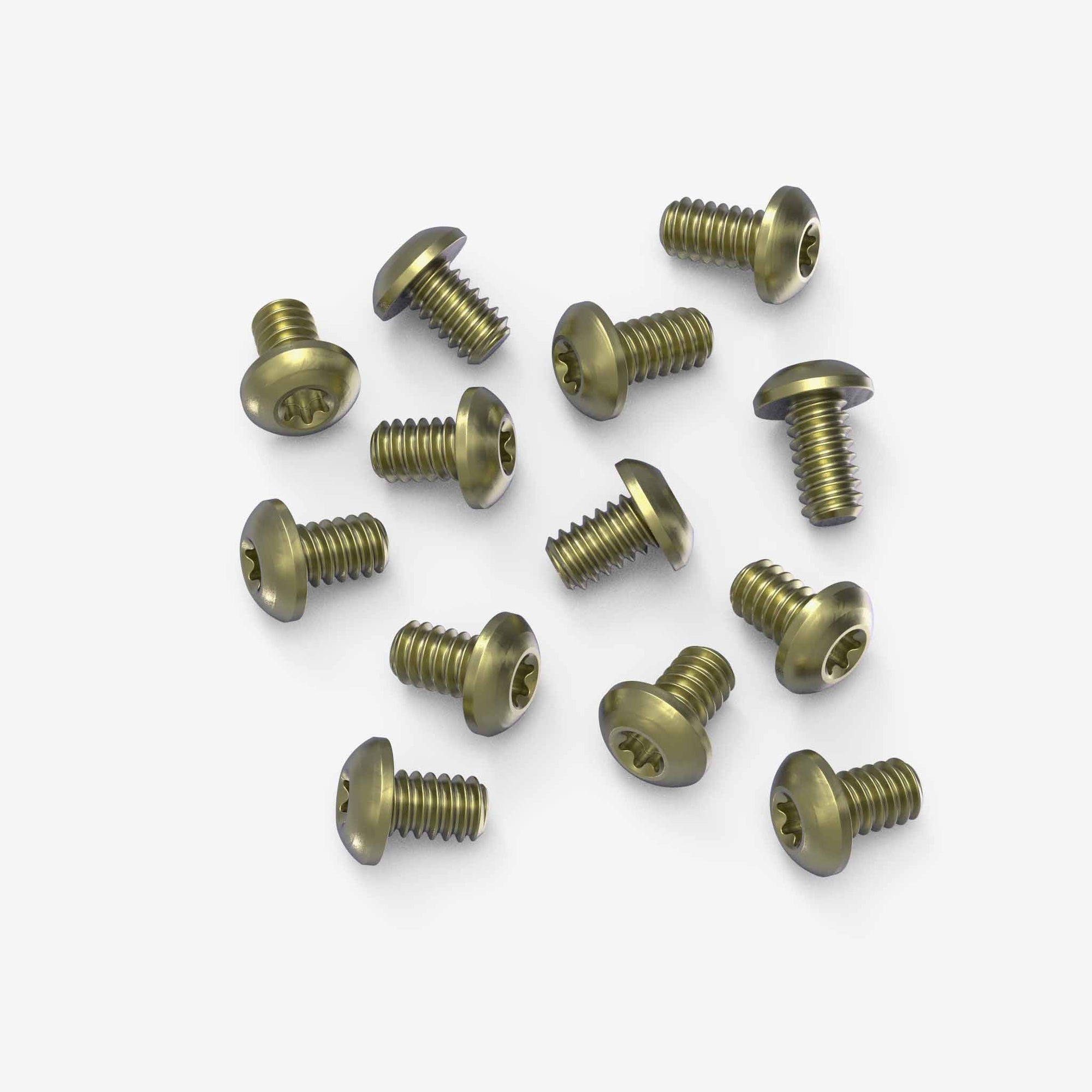 Set of 13 Titanium Body Screws for Benchmade Taggedout-Gold Anodize