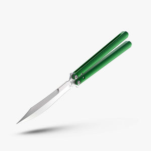 Emerald Talisong Z Balisong Knife-Emerald and Stonewash