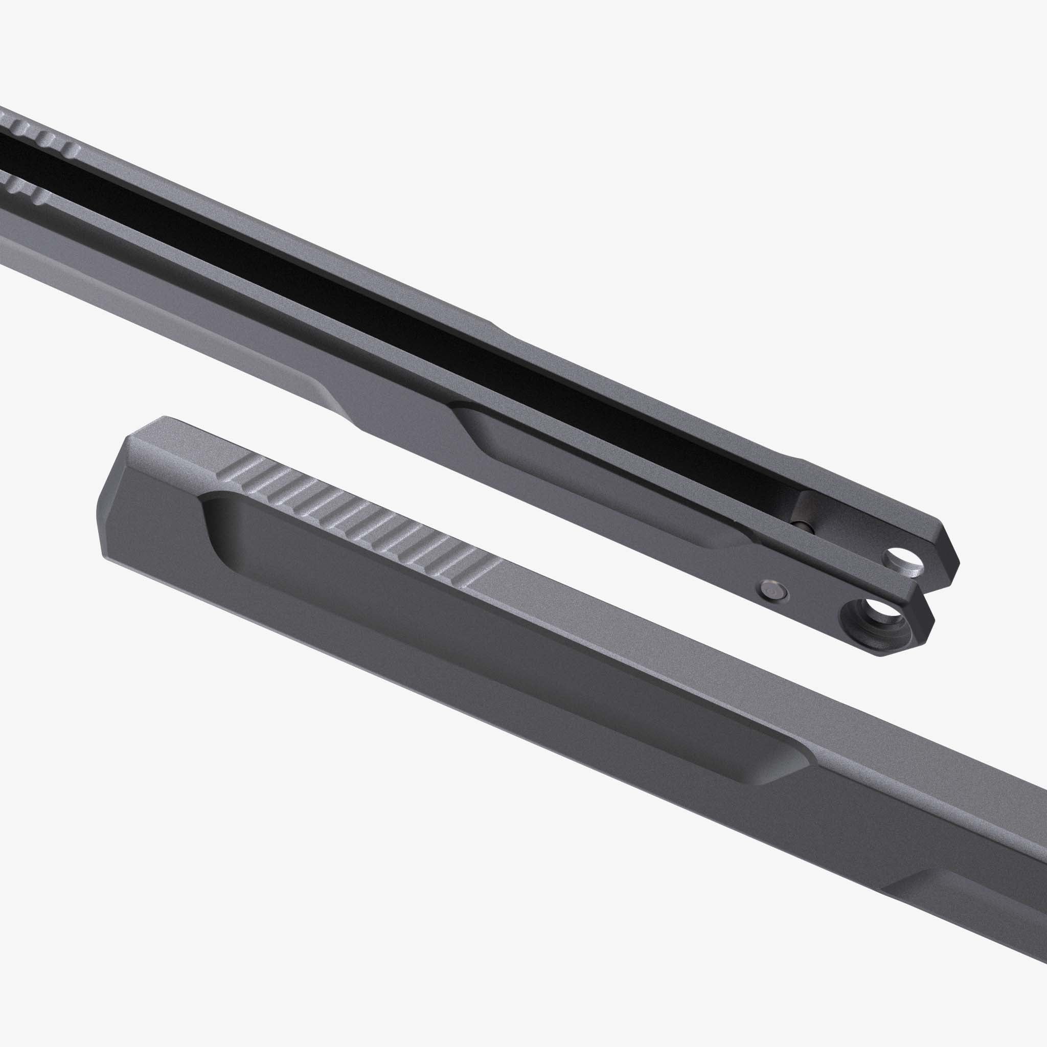 Aluminum v1.5 Handles for the Kershaw Lucha Balisong-Void Black