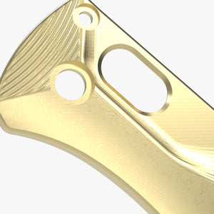 Brass Crossfade Scales for Benchmade MINI Bugout Knife-Brass Stonewash