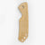 Brass Scale for Spyderco Brouwer Knife-Brass Stonewash