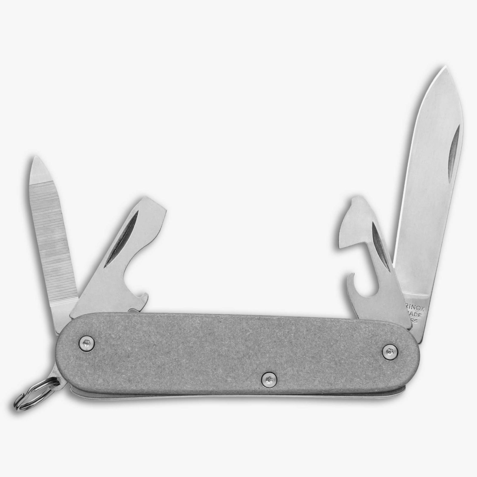 Victorinox Swiss Army Cadet Knife w/Titanium Scales & Hardware-Titanium Stonewash
