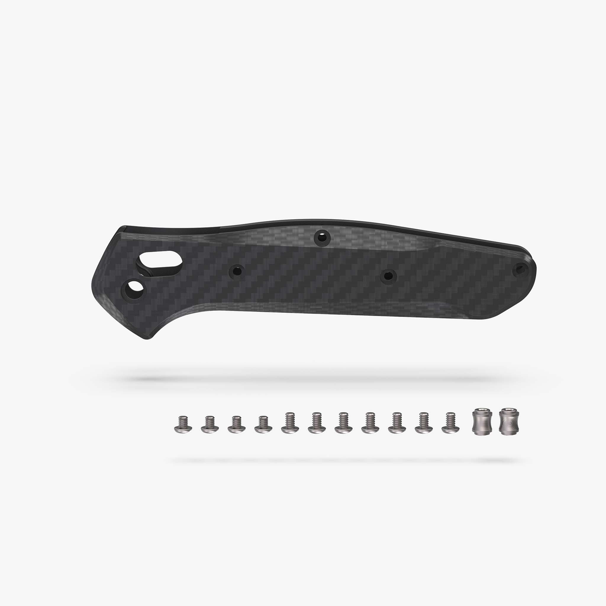 Carbon Fiber Radar Scales for Benchmade 940 Osborne Knife-Basket Weave