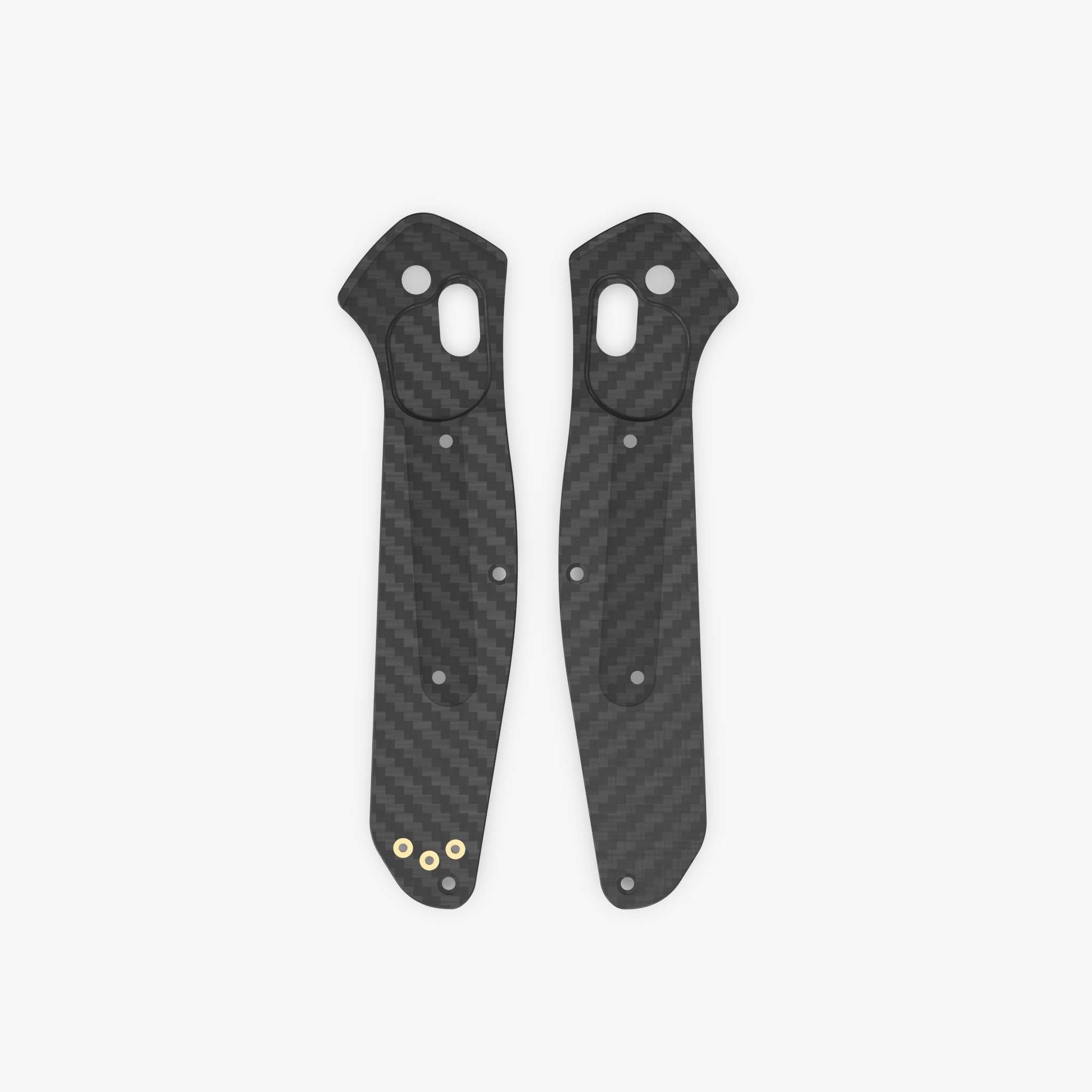 Carbon Fiber Radar Scales for Benchmade 940 Osborne Knife-Basket Weave