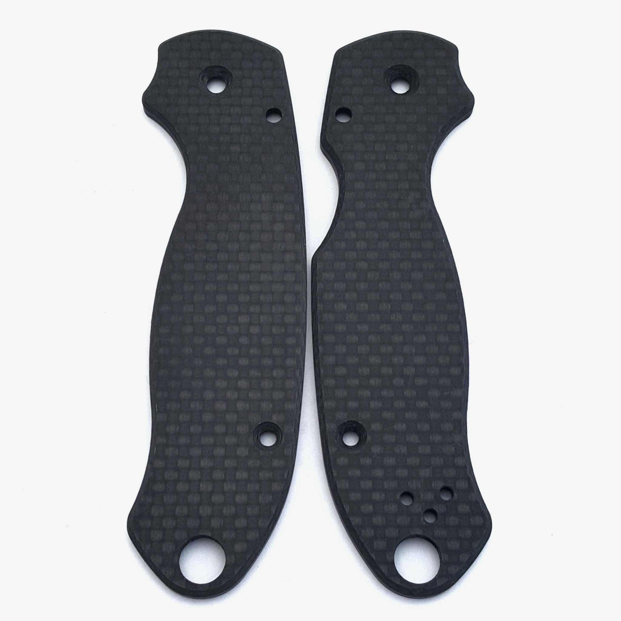 Classic Carbon Fiber Scales for Spyderco Para 3 Knife-Basket Weave
