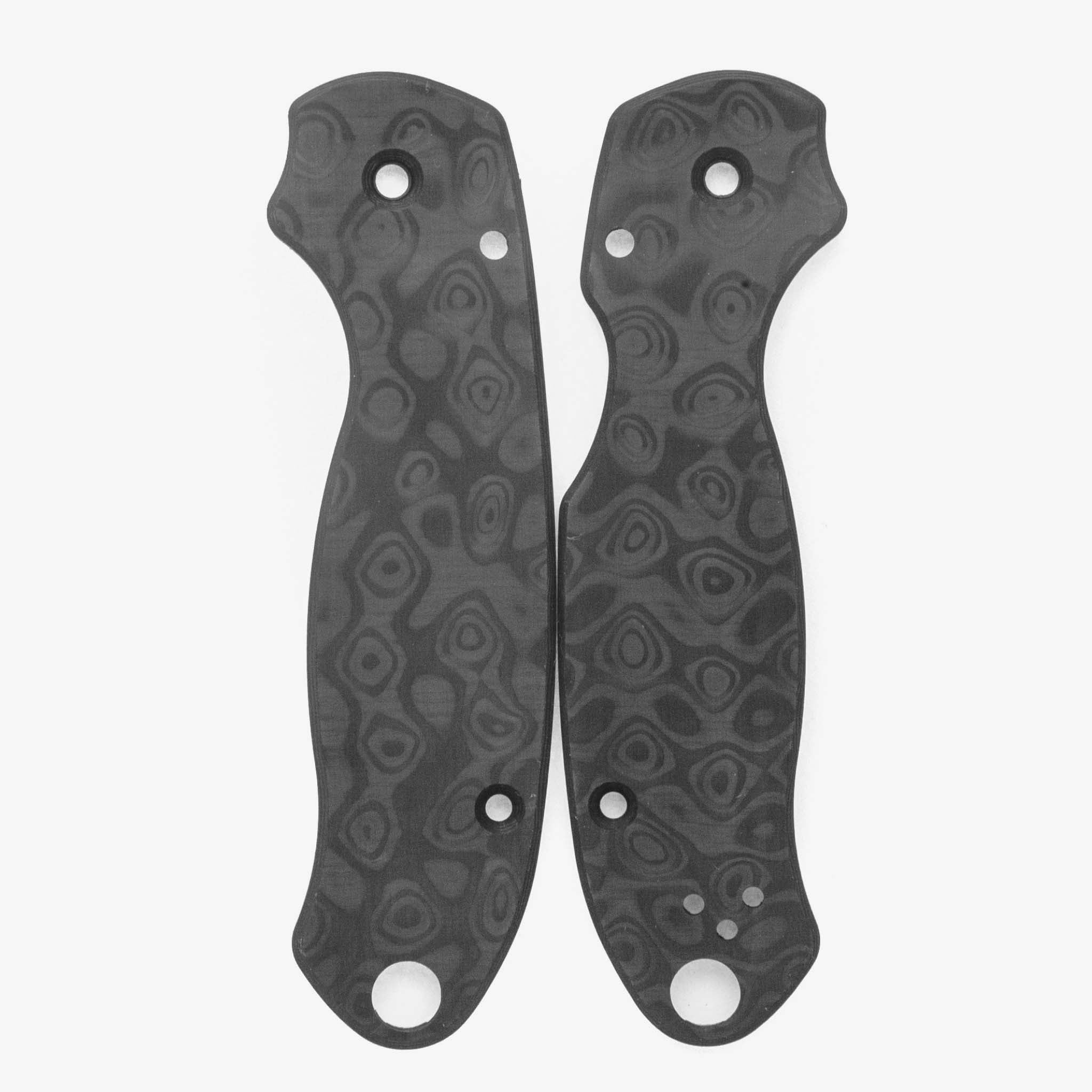 Classic Carbon Fiber Scales for Spyderco Para 3 Knife-Raindrop
