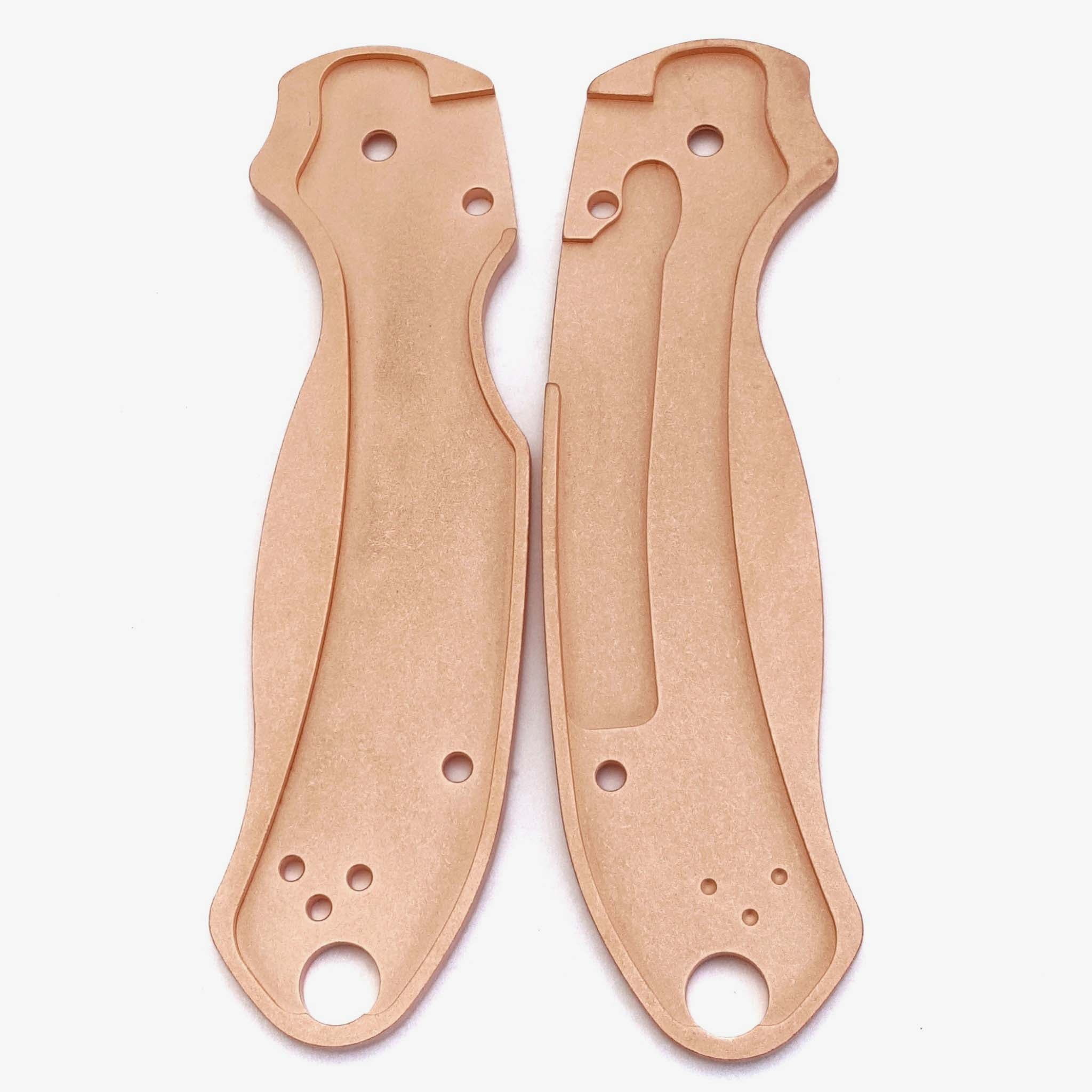 Classic Copper Scales for Spyderco Para 3 Knife-Copper Stonewash