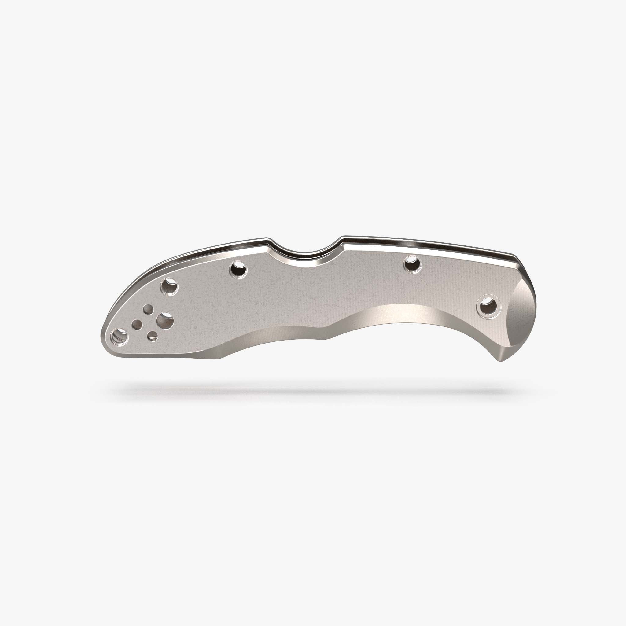 Classic Titanium Scales for Spyderco Delica-