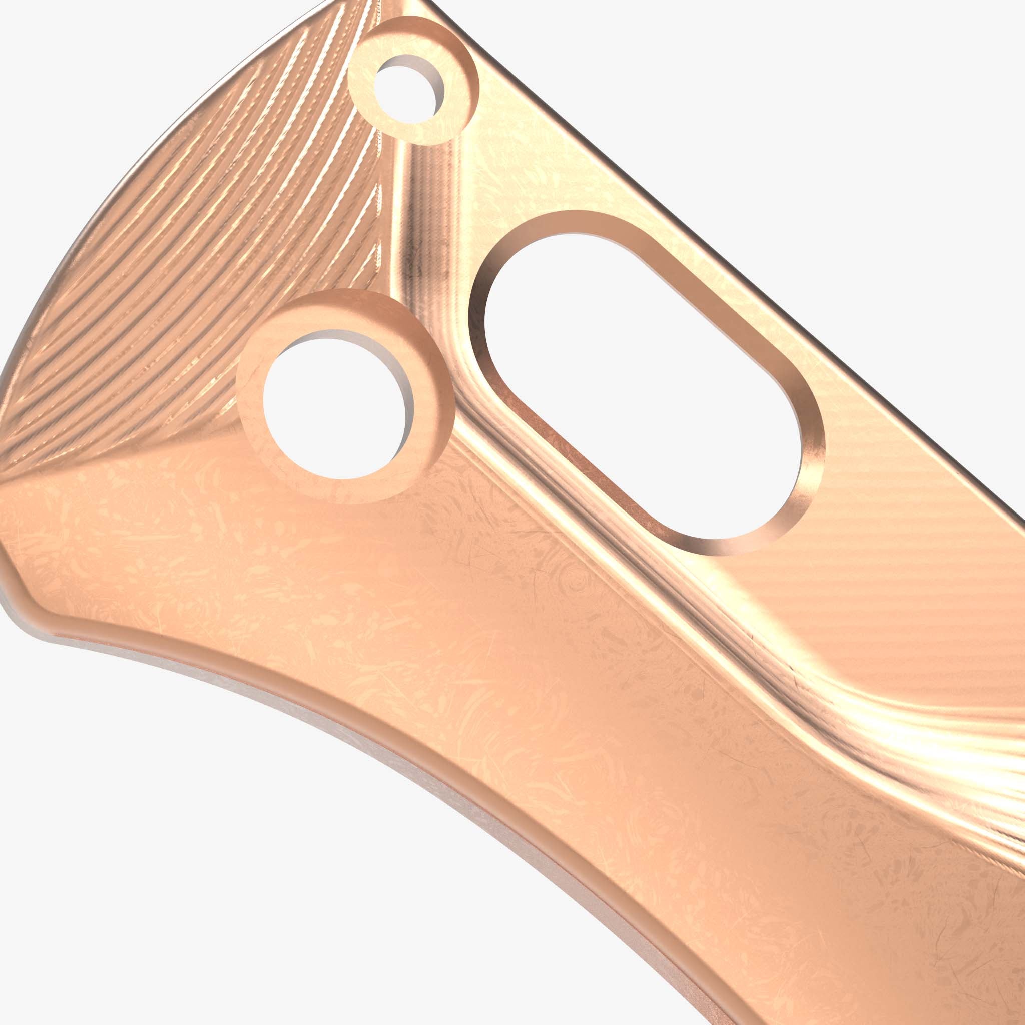 Copper Crossfade Scales for Benchmade MINI Bugout Knife-Copper Stonewash