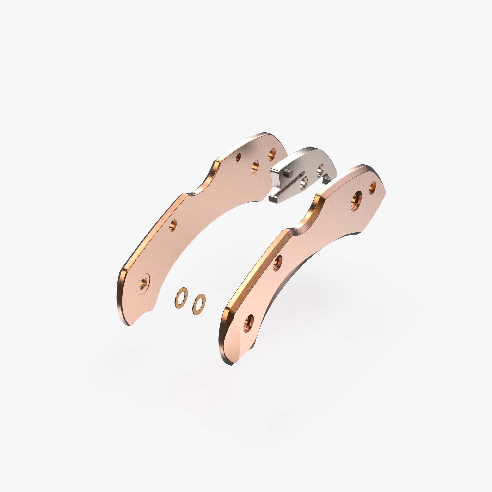 Copper Scale Kit for Spyderco Dragonfly Knife-Copper Stonewash