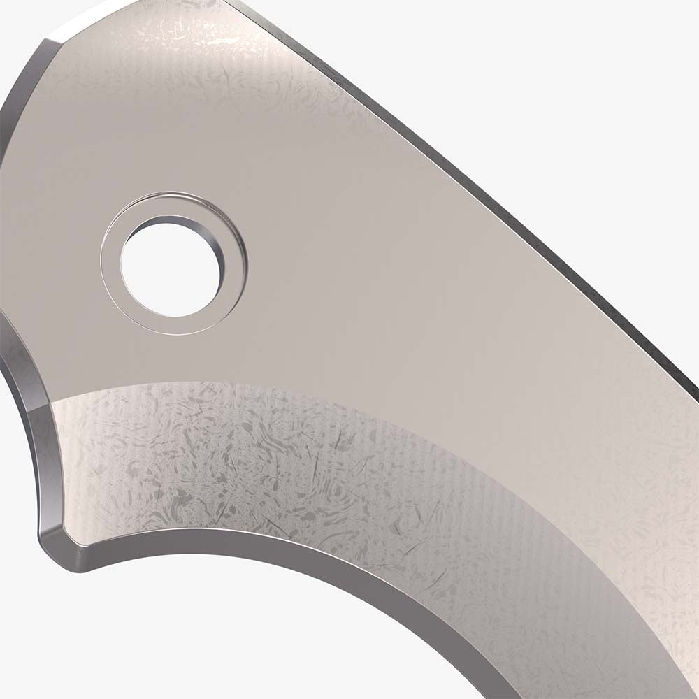 Flow Titanium Scale for CRKT Pilar 3-Titanium Stonewash