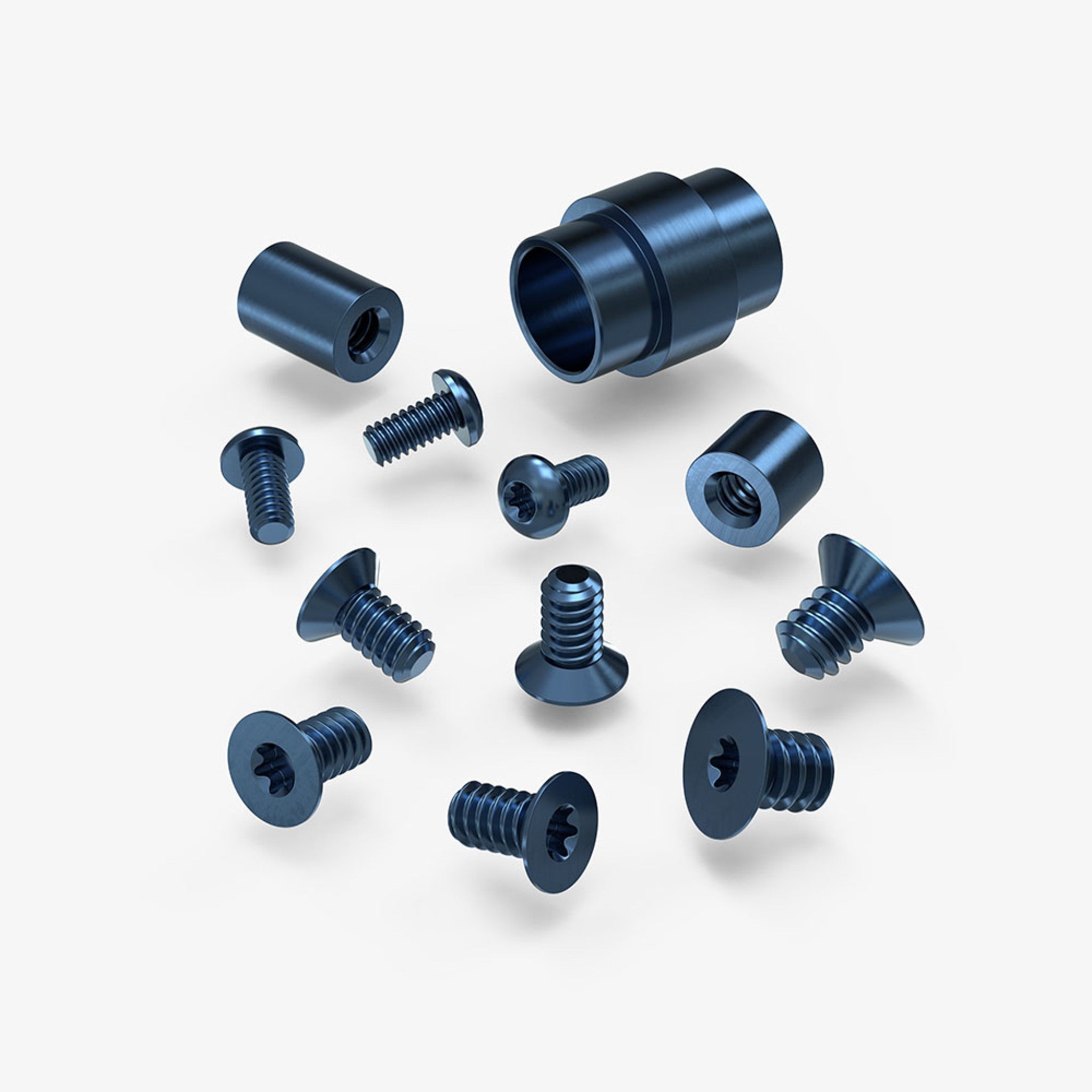 Spyderco Paramilitary 2 Titanium Hardware Kit Blue