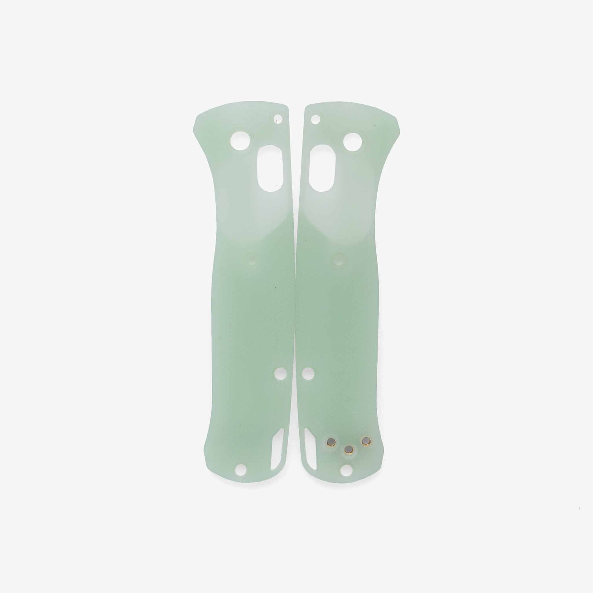 Jade Crossfade G-10 scales for the Benchmade Mini Bugout.