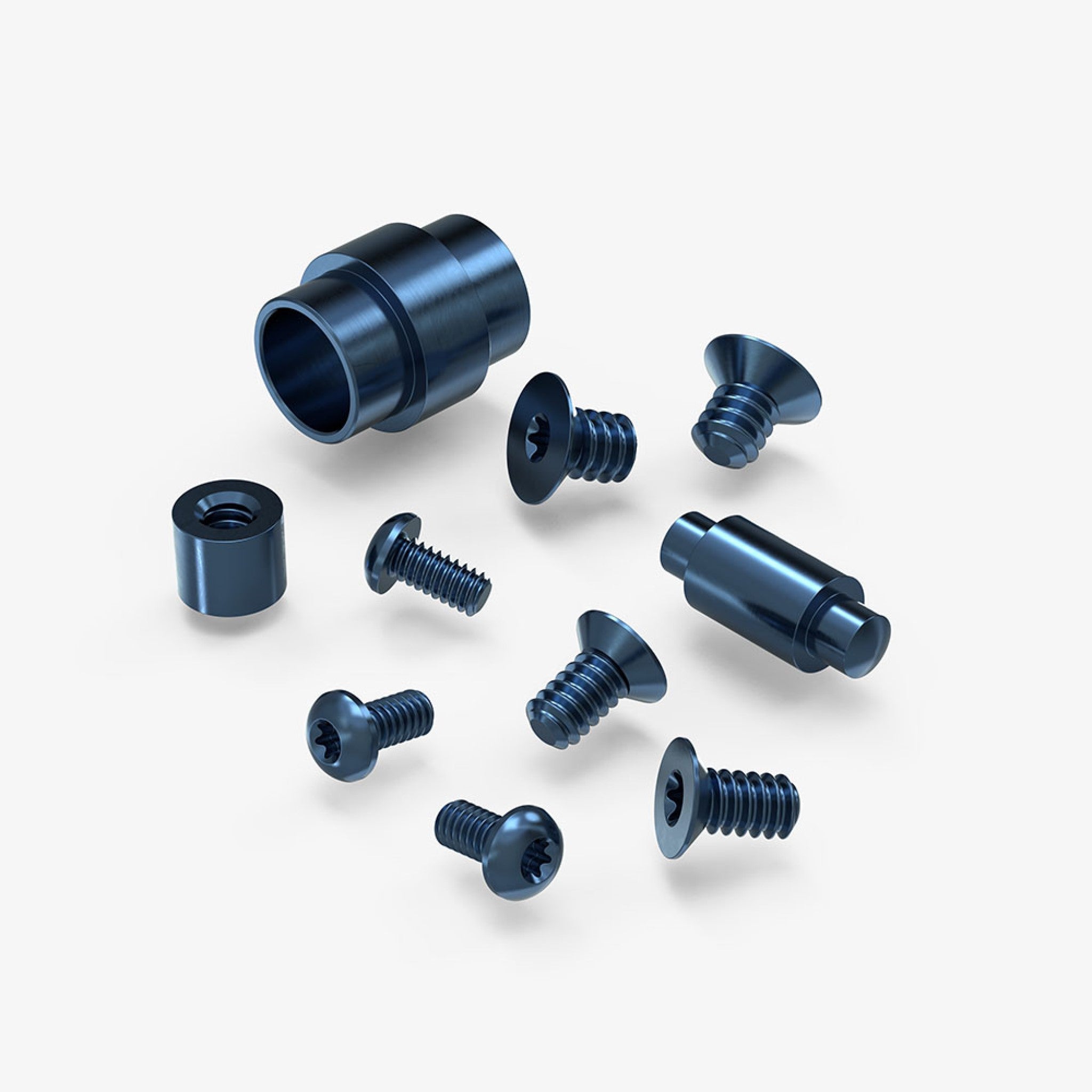 Spyderco Para3 Titanium Hardware Kit Blue