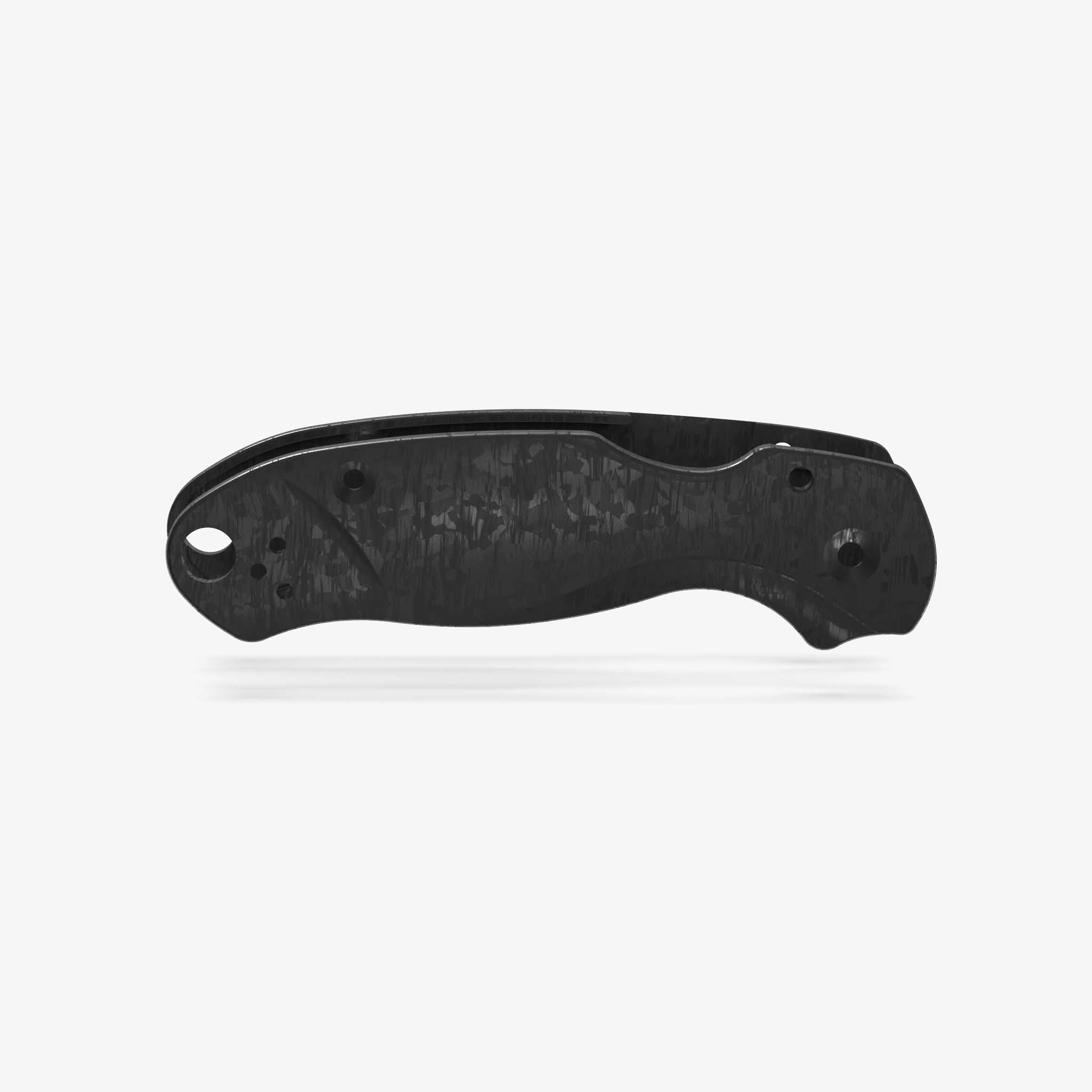 Lotus Carbon Fiber Scales for Spyderco Para 3 Knife-