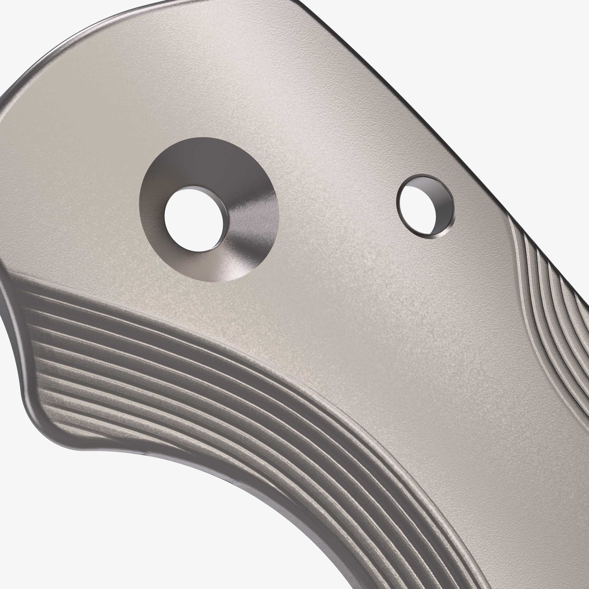 Lotus Titanium Scales for Spyderco Para 3 Knife-