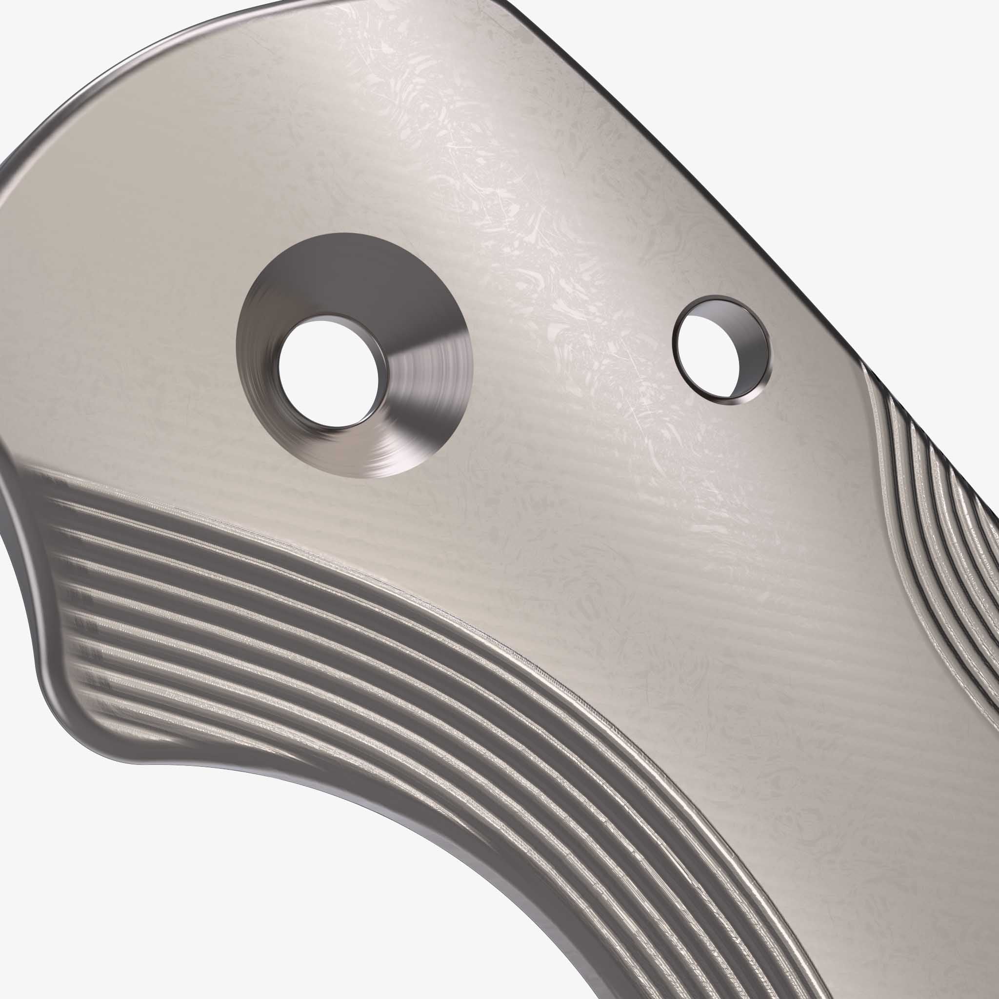 Lotus Titanium Scales for Spyderco Para 3 Knife-