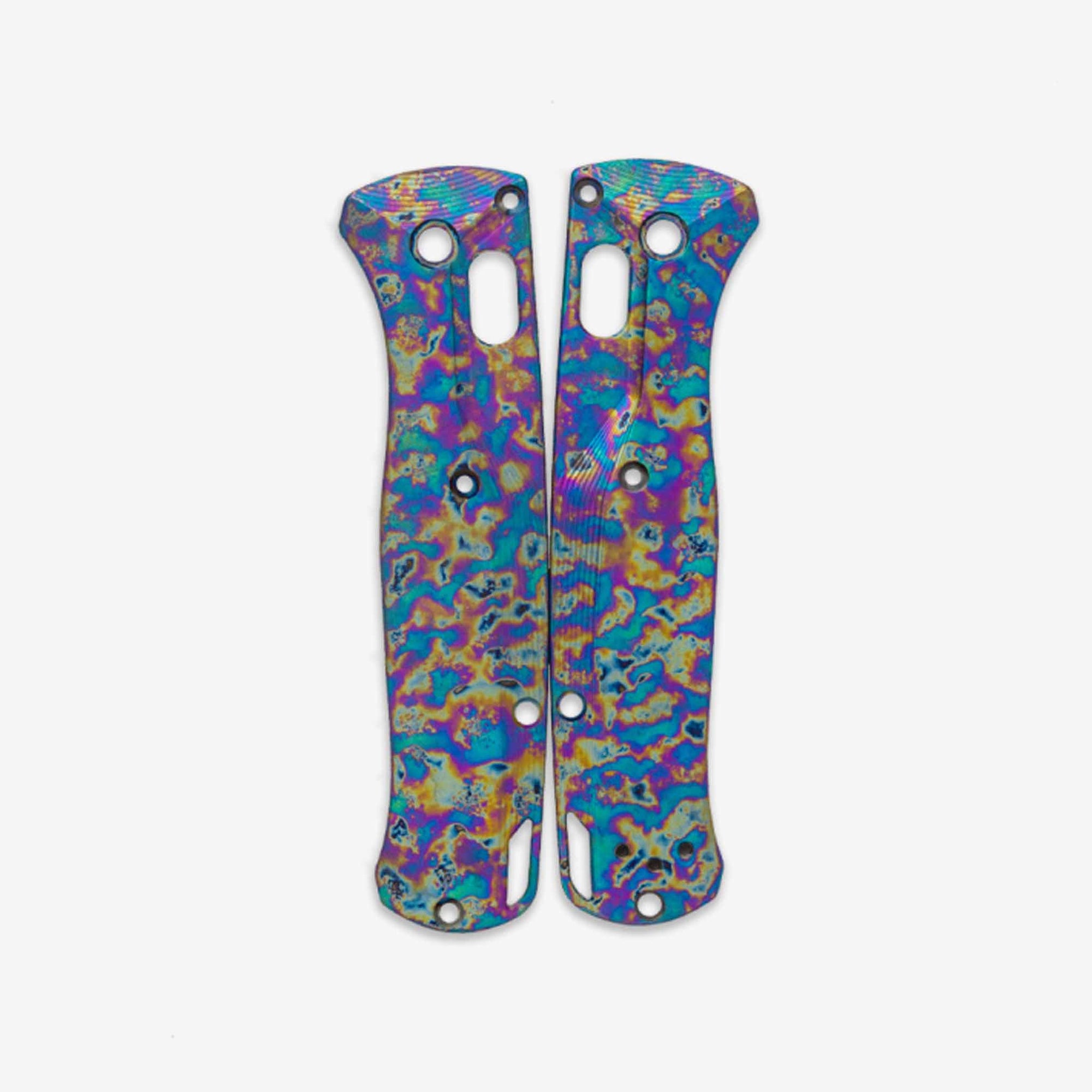 Limited edition kaleidoscope scales for the Benchmade Mini Bugout.