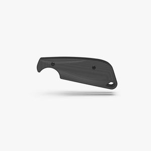 Front view of the Flex scales for the CRKT Minimalist in black G-10.