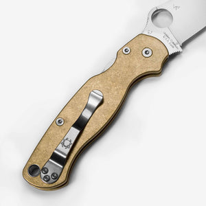 Spyderco Paramilitary 2 Brass Scales Classic