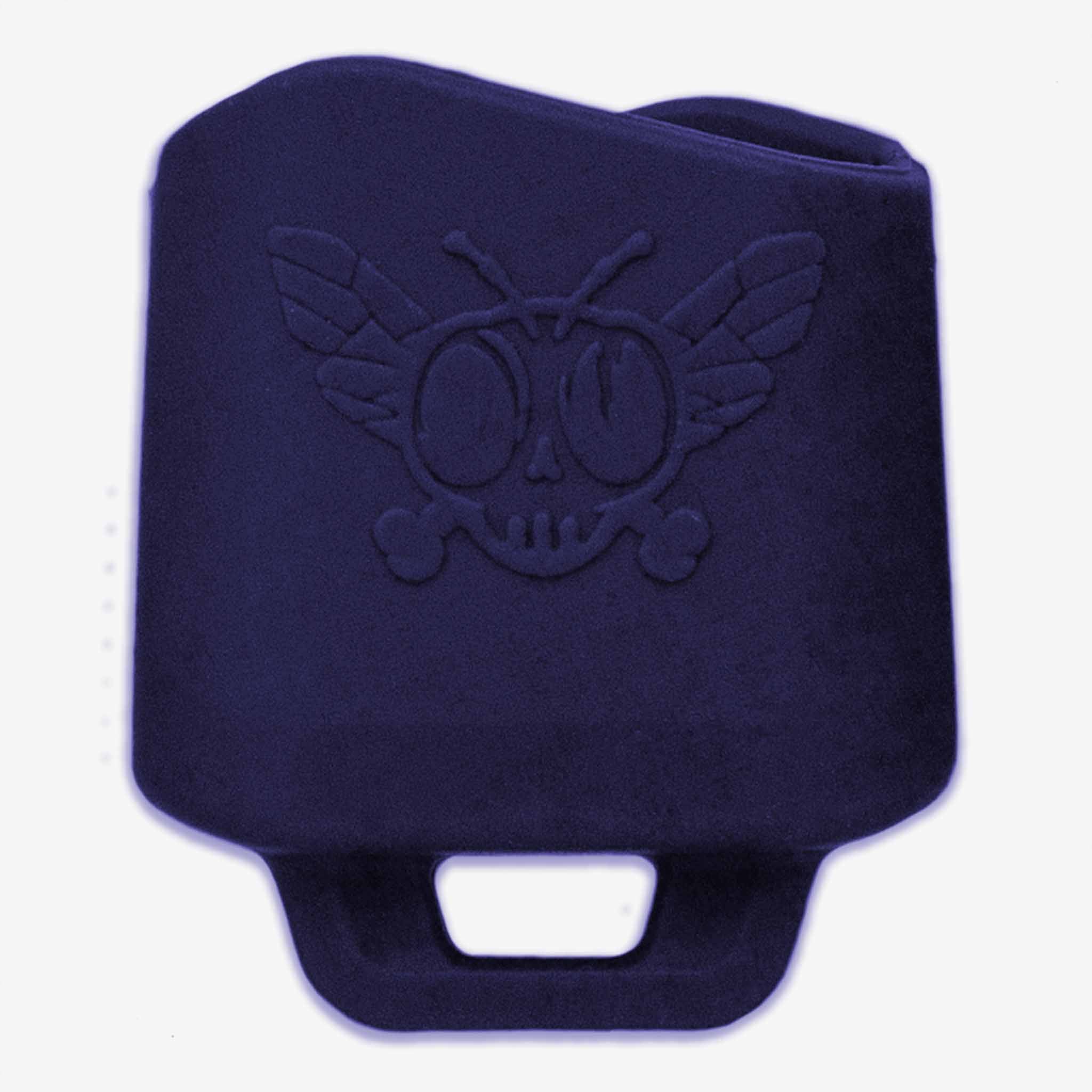 Silicone bali boot in indigo.