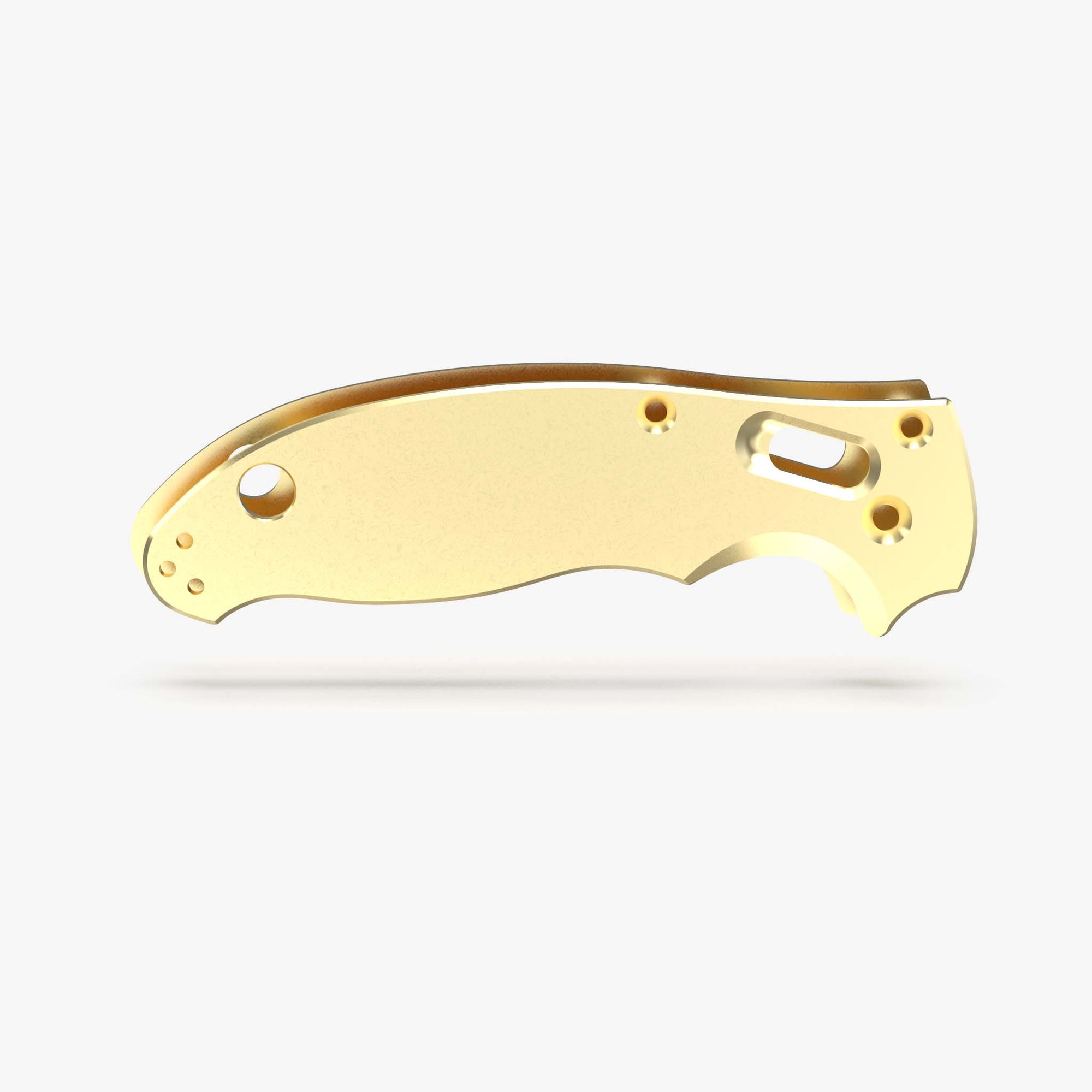 Brass Scales for Spyderco Manix 2 Knife-Brass Stonewash