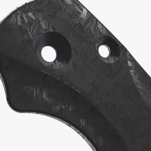 Carbon fiber lotus scales for the Spyderco Paramilitary 2 knife. 