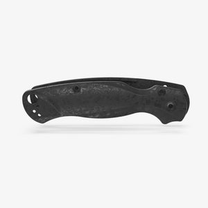 Carbon fiber lotus scales for the Spyderco Paramilitary 2 knife. 