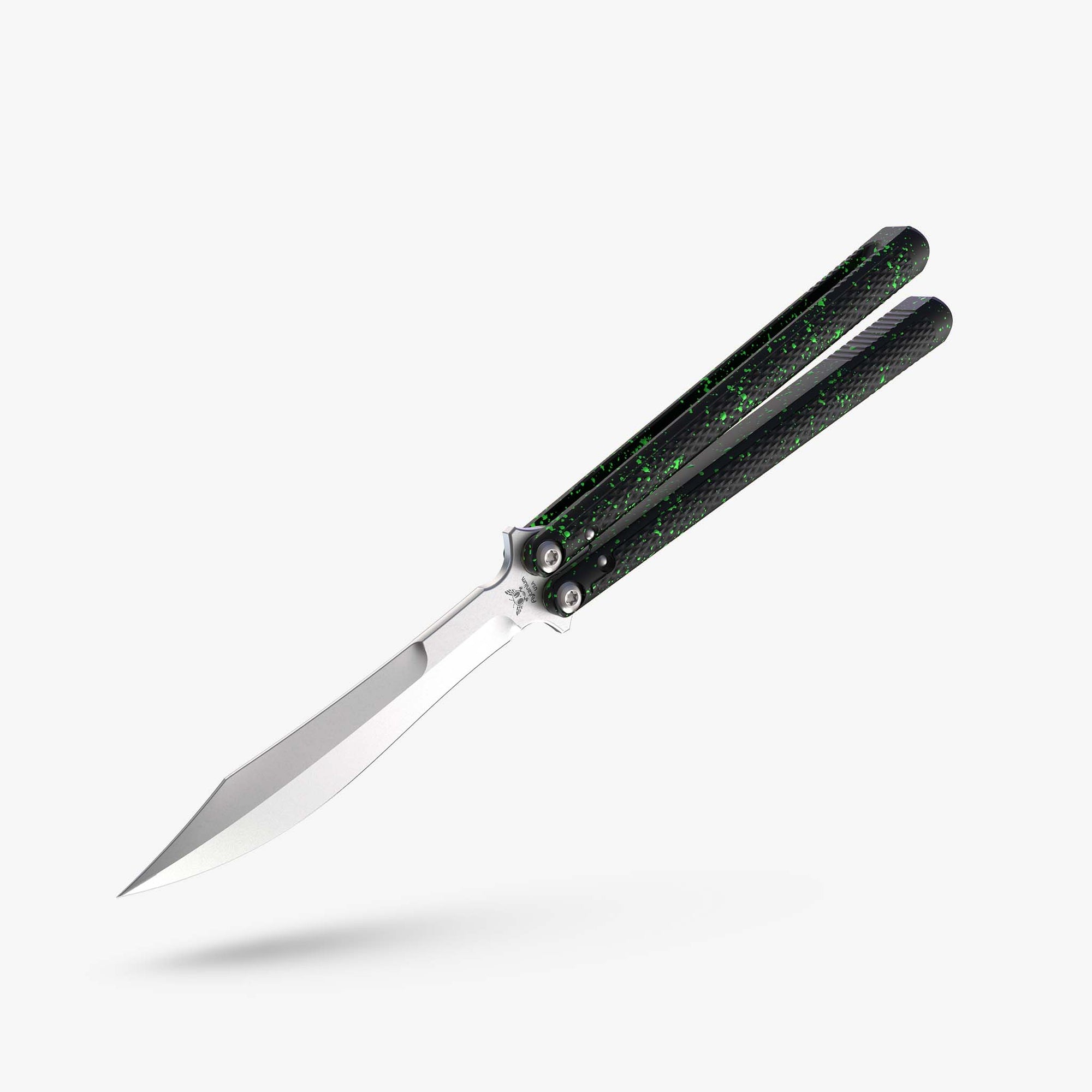 Talisong Z Balisong Knife - Rockin 80s Neon Splatter-Green Splatter