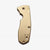 Brass Scale for Spyderco Techno 2 Knife Brass Stonewash 